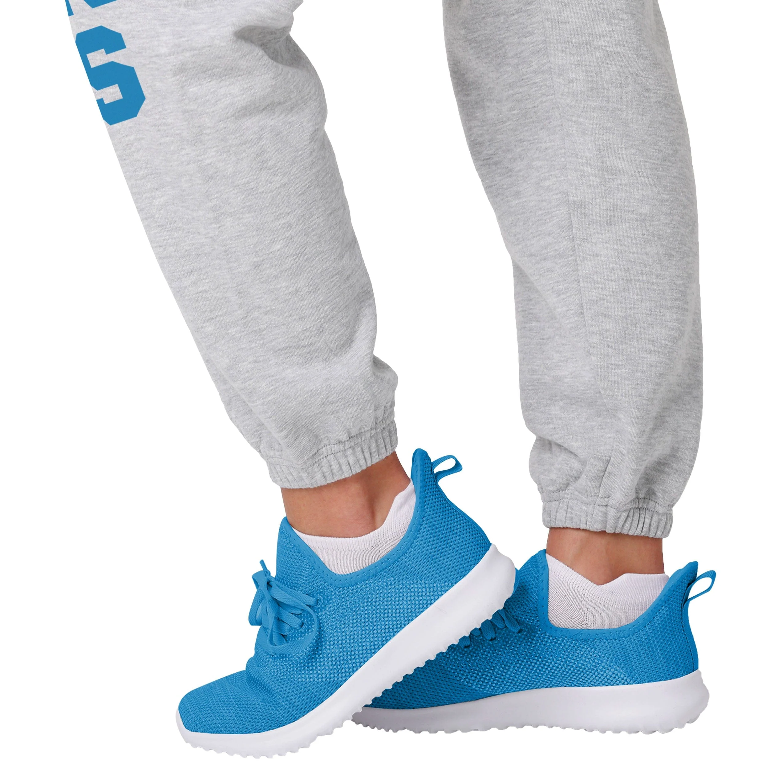 Detroit Lions NFL Womens Big Wordmark Gray Sweatpants - Image 4