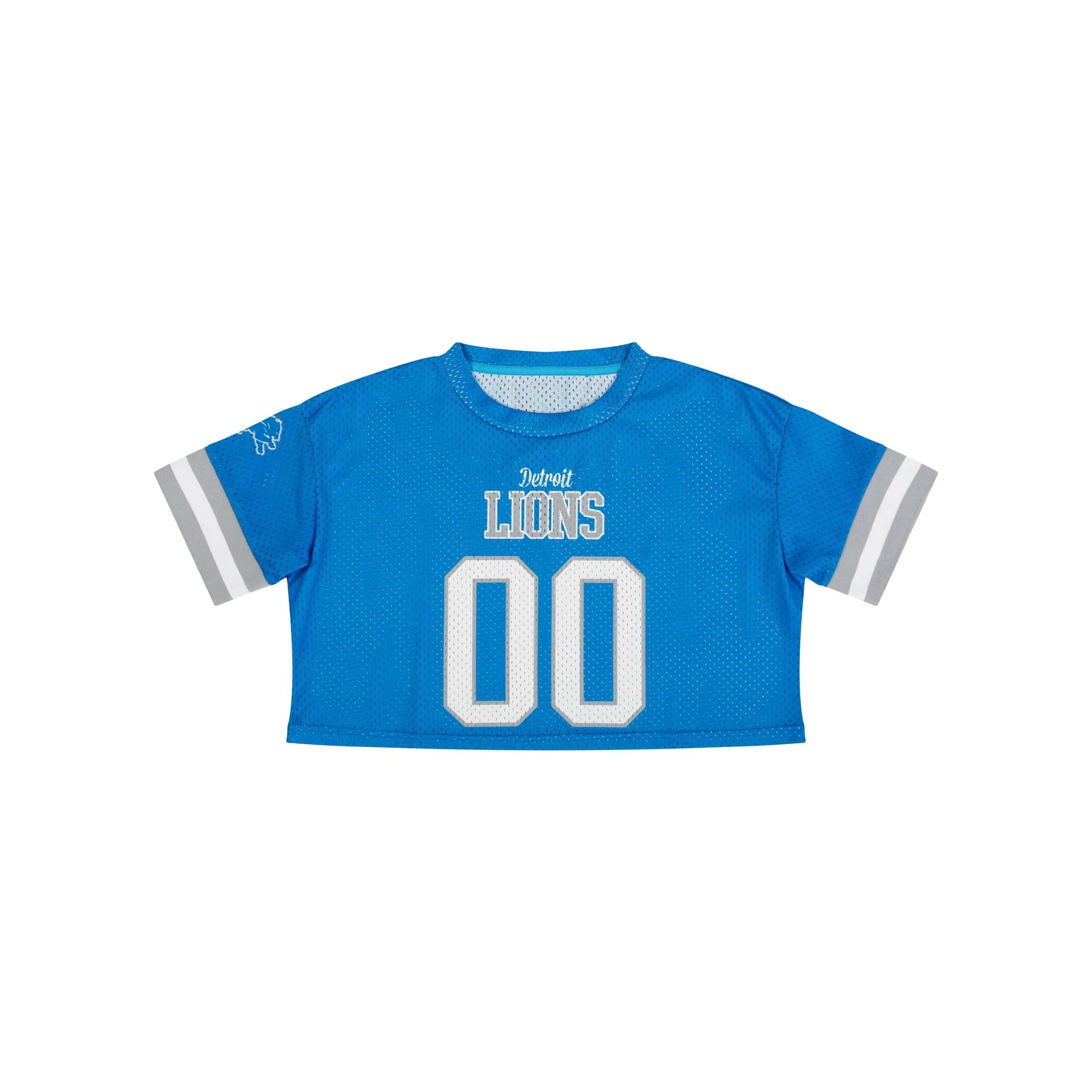 Detroit Lions NFL Womens Gameday Mesh Crop Top - Image 3