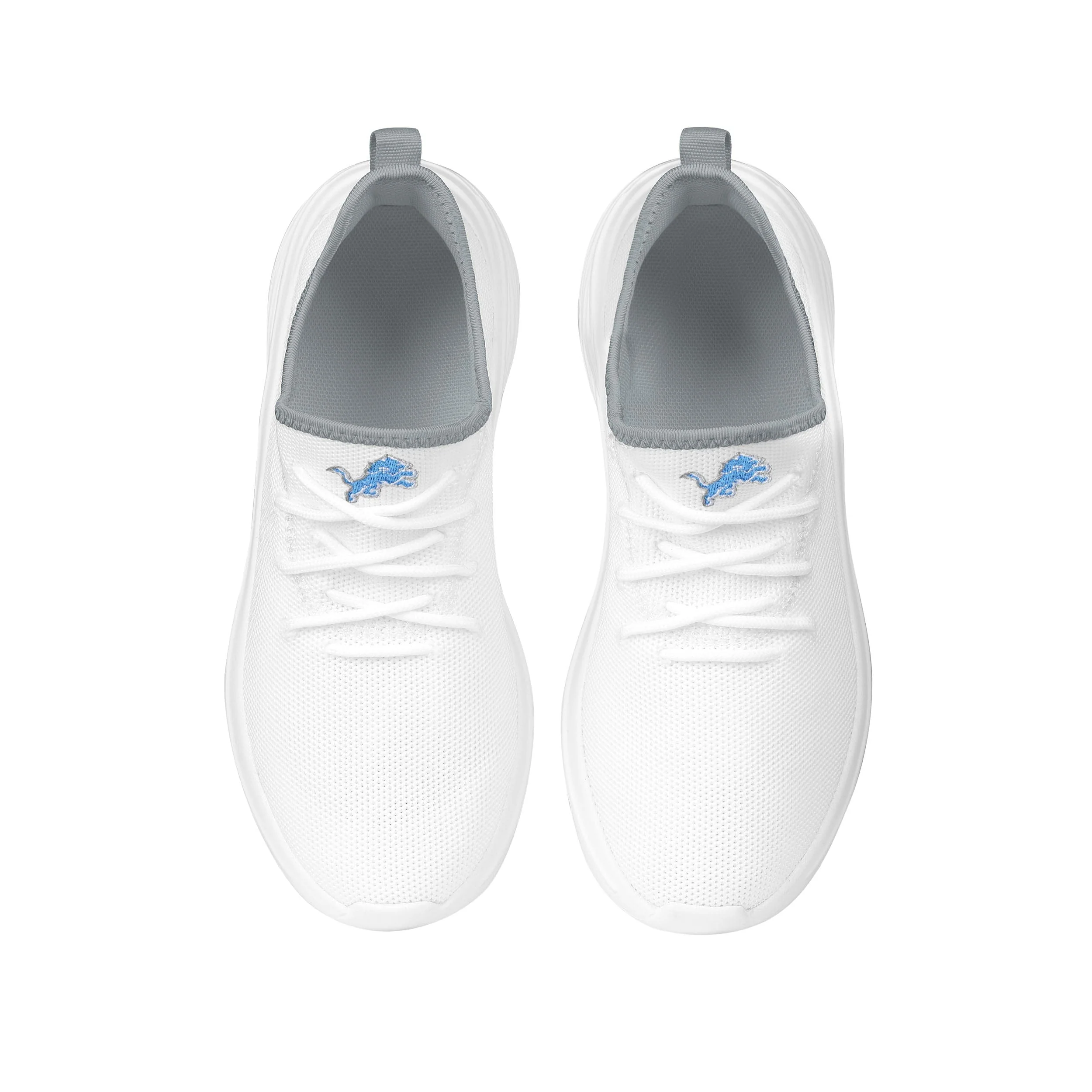 Detroit Lions NFL Womens Midsole White Sneakers - Image 4