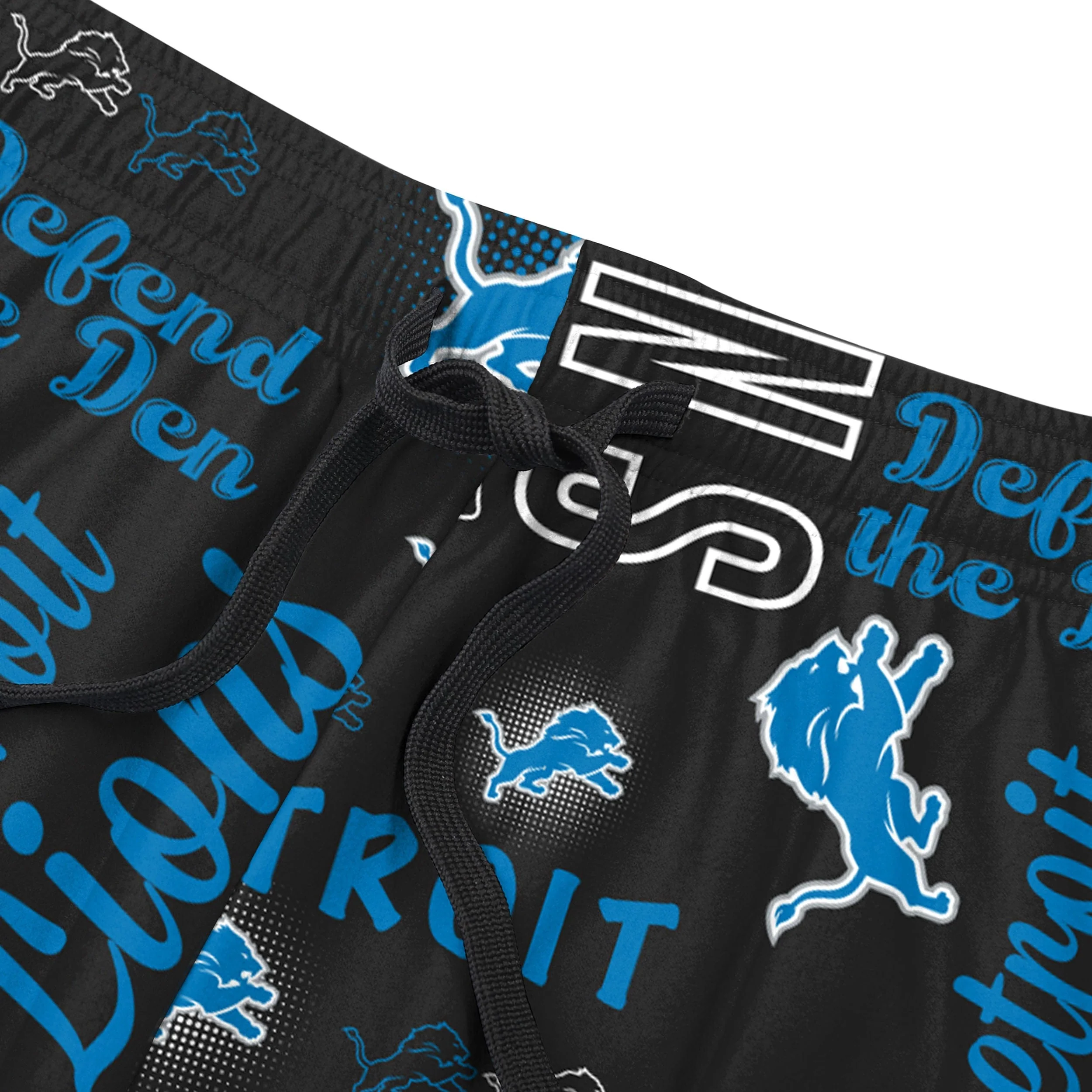 Detroit Lions NFL Womens Mini Print Lounge Pants - Image 3