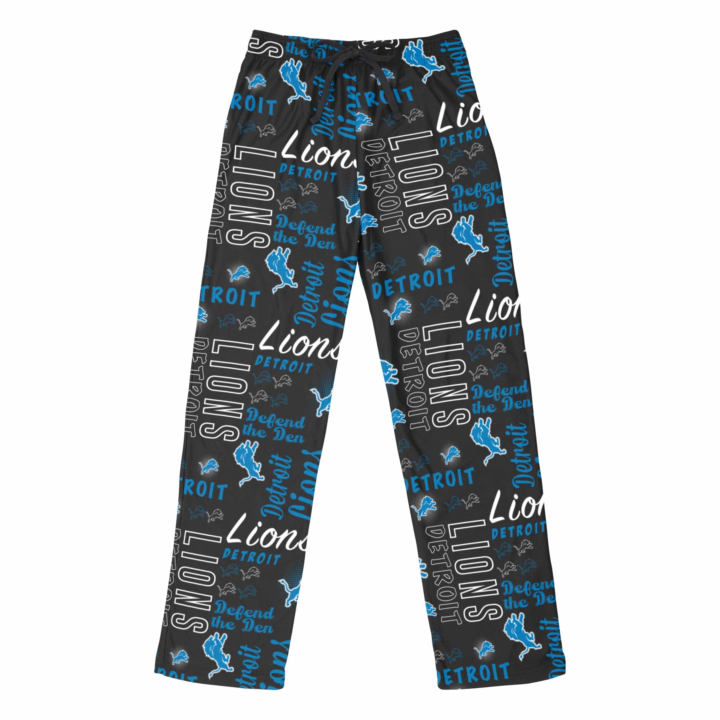 Detroit Lions NFL Womens Mini Print Lounge Pants - Image 4