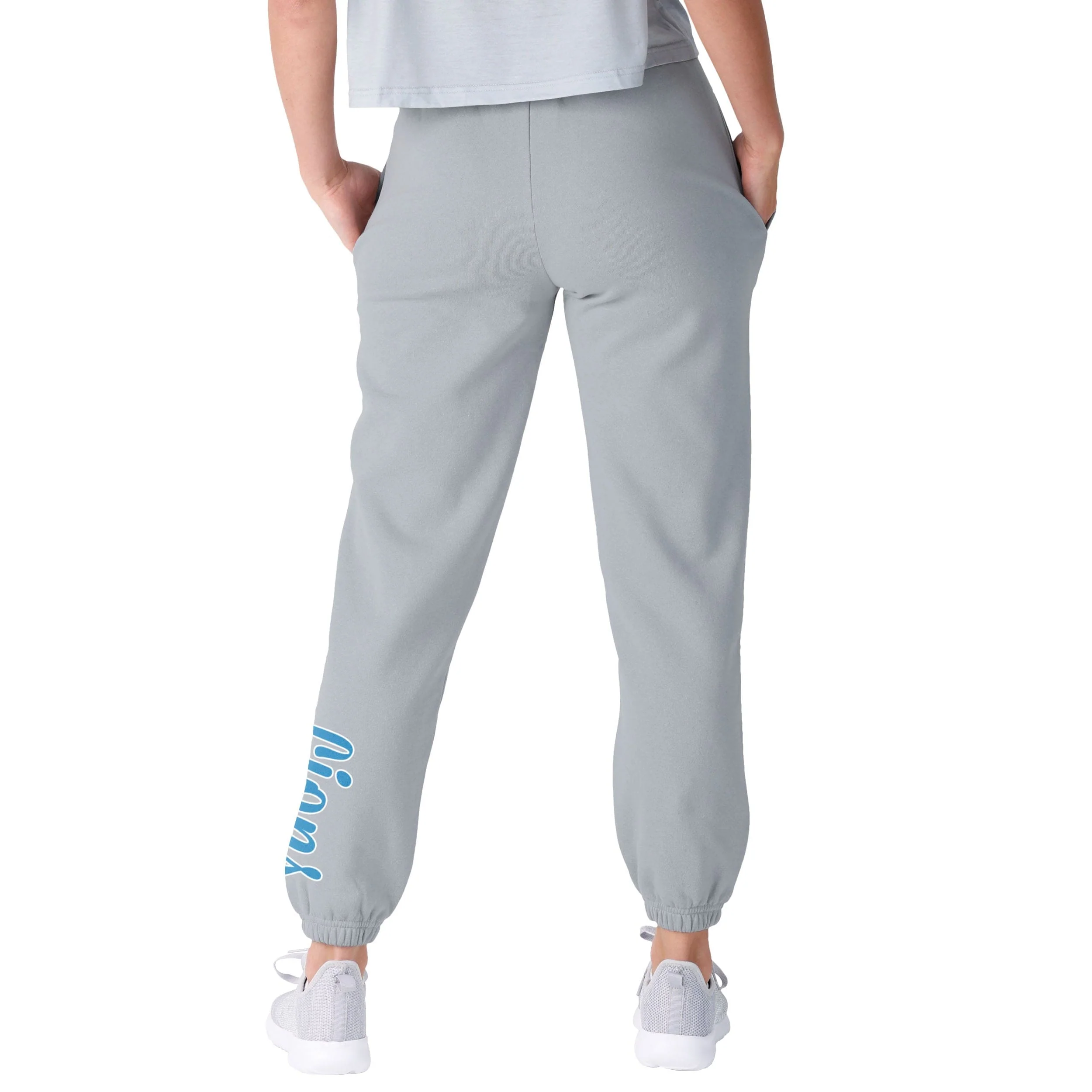 Detroit Lions NFL Womens Script Wordmark Team Color Sweatpants - Image 2