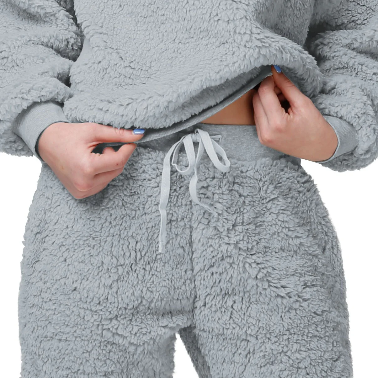 Detroit Lions NFL Womens Sherpa Lounge Set - Image 4