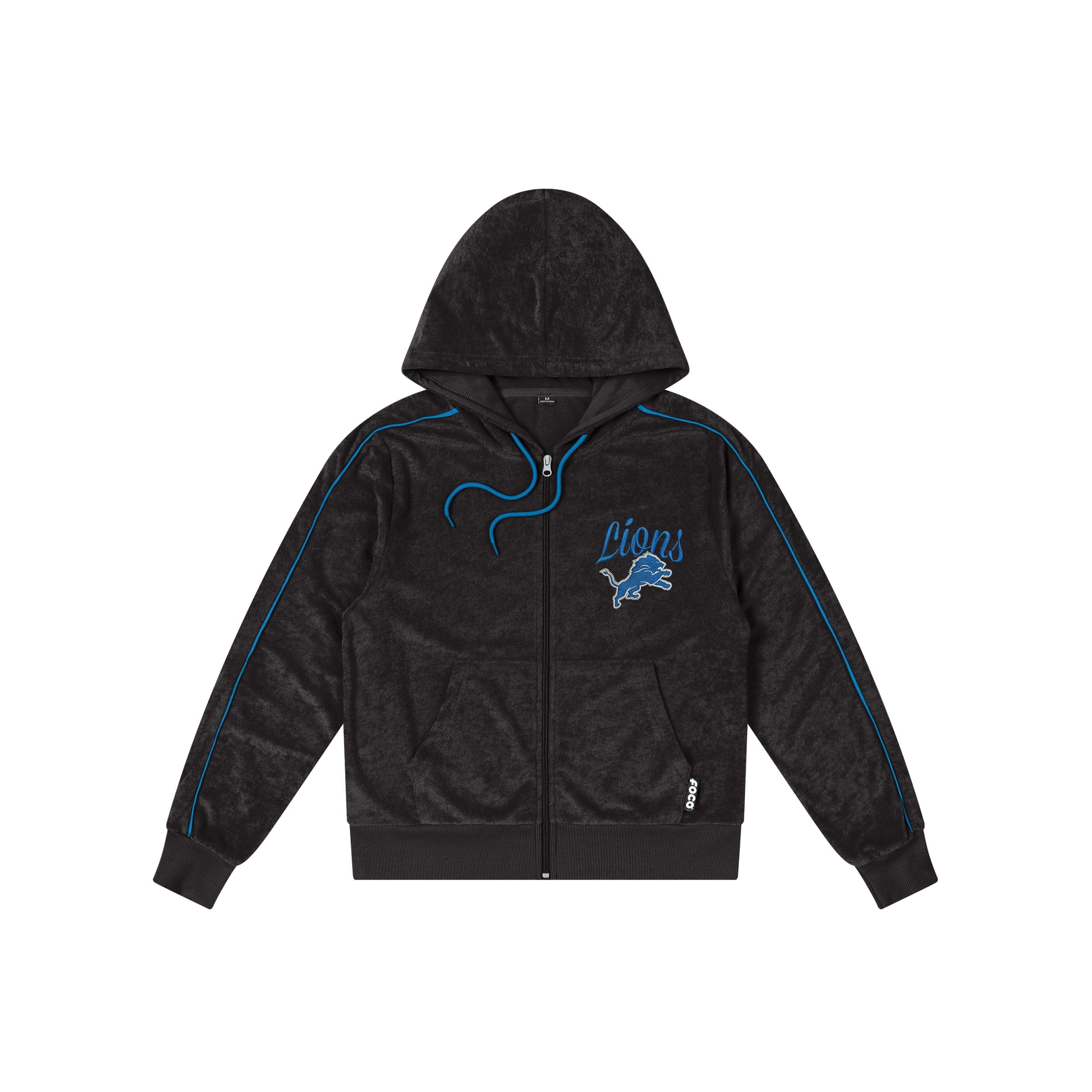 Detroit Lions NFL Womens Terry Knit Zip Up Top - Image 5