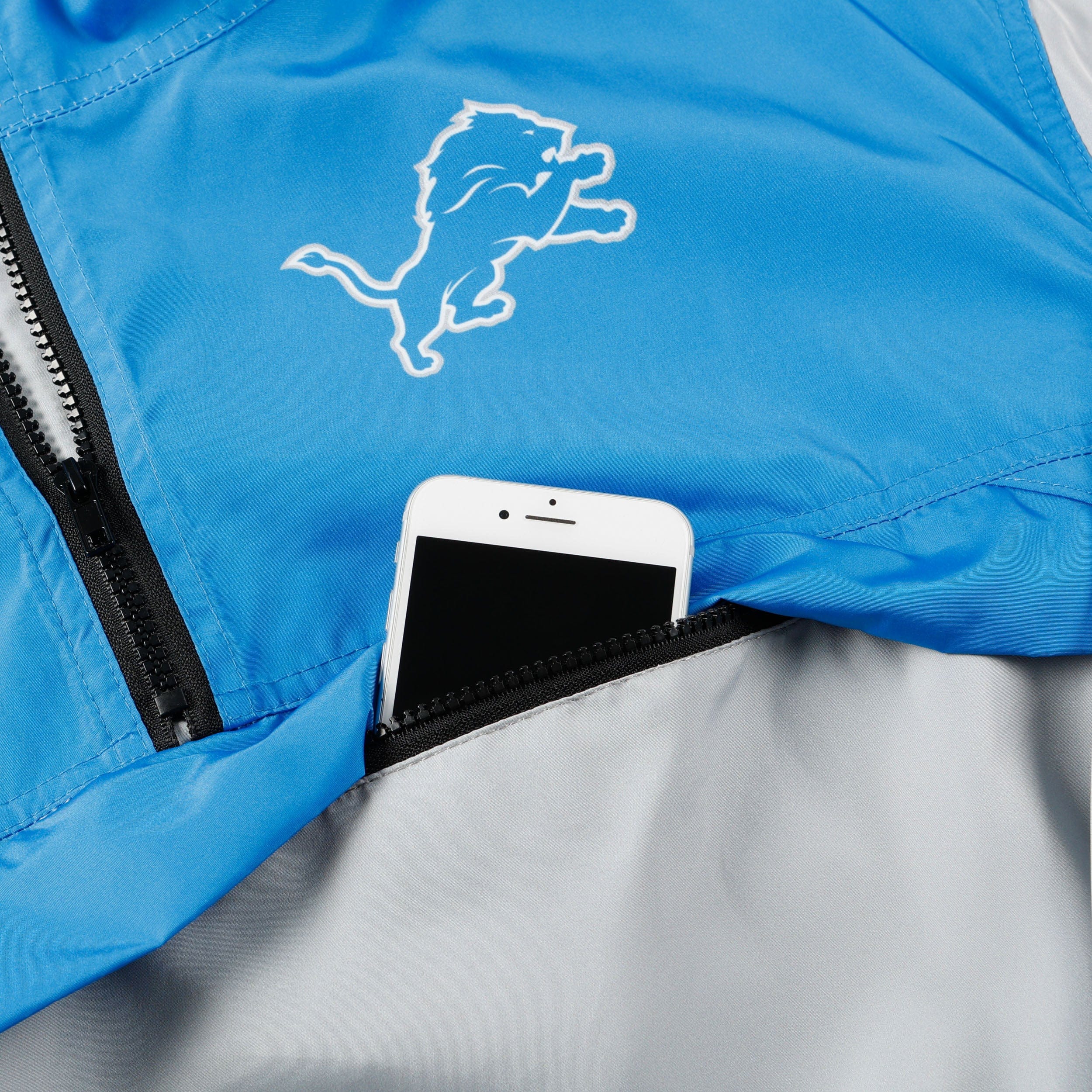 Detroit Lions NFL Womens Winning Play Windbreaker - Image 3