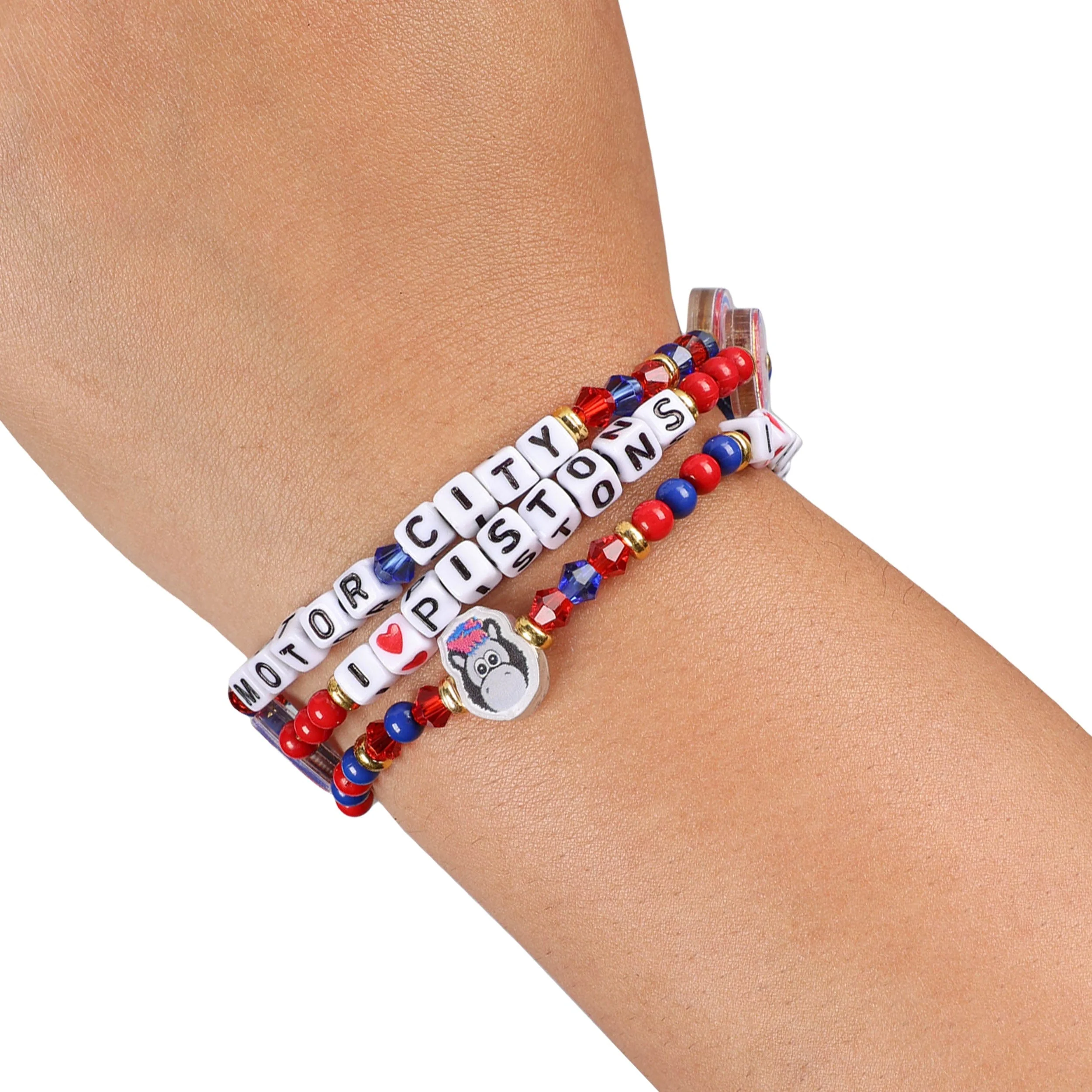 Detroit Pistons NBA 3 Pack Friendship Bracelet - Image 4