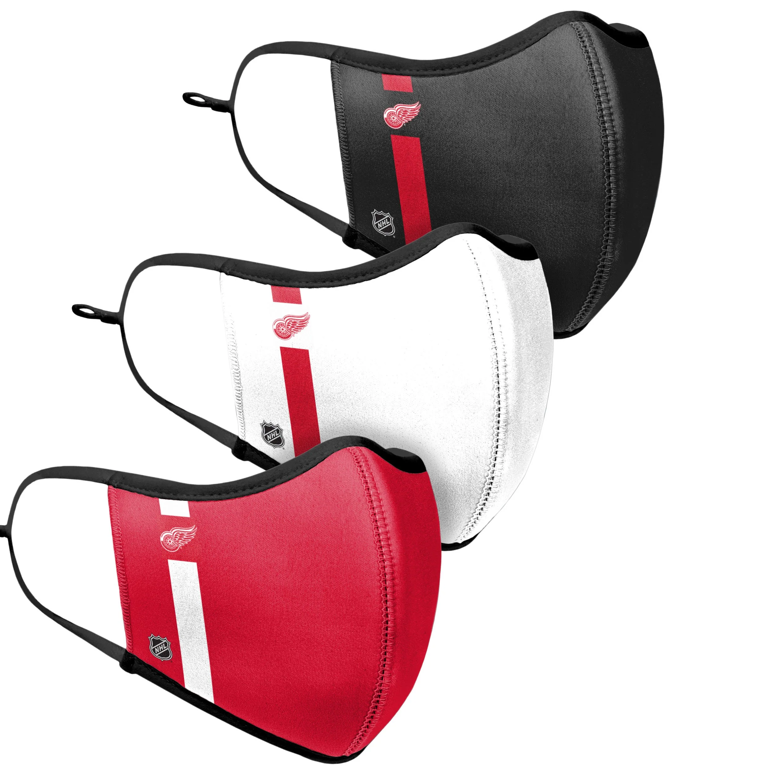 Detroit Red Wings NHL Sport 3 Pack Face Cover - Image 3