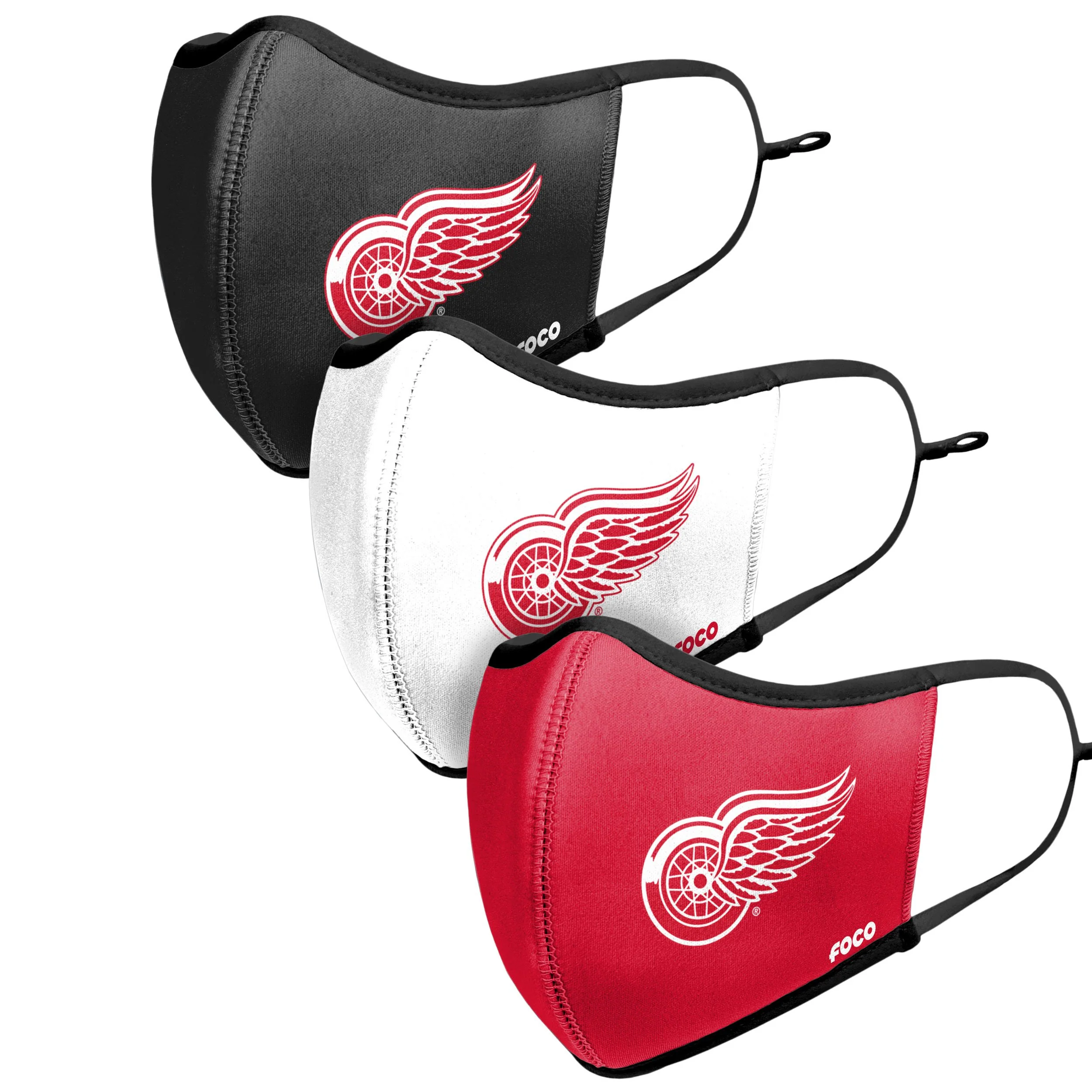 Detroit Red Wings NHL Sport 3 Pack Face Cover - Image 4
