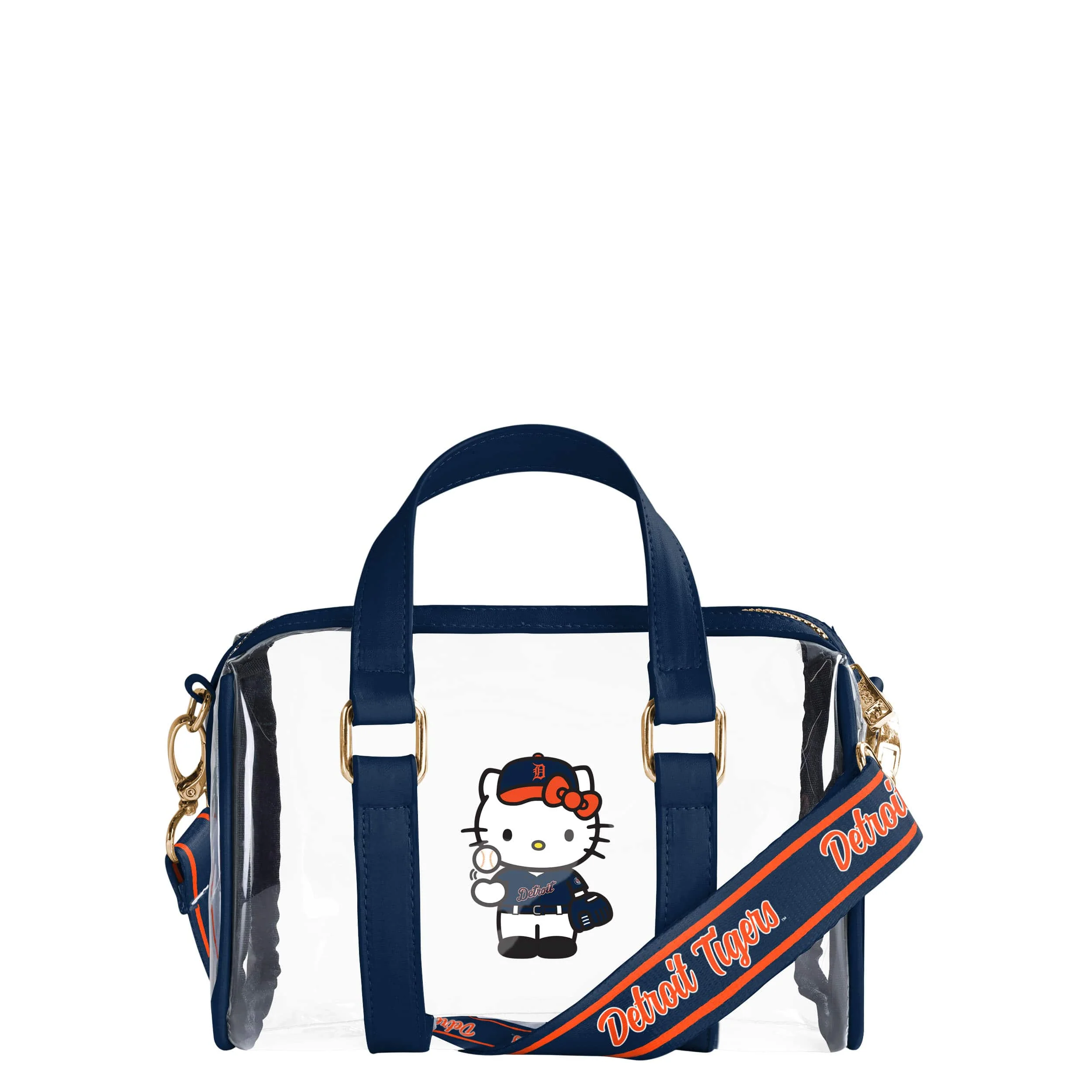 Detroit Tigers MLB Hello Kitty® Clear Barrel Bag (PREORDER - SHIPS MID JULY)