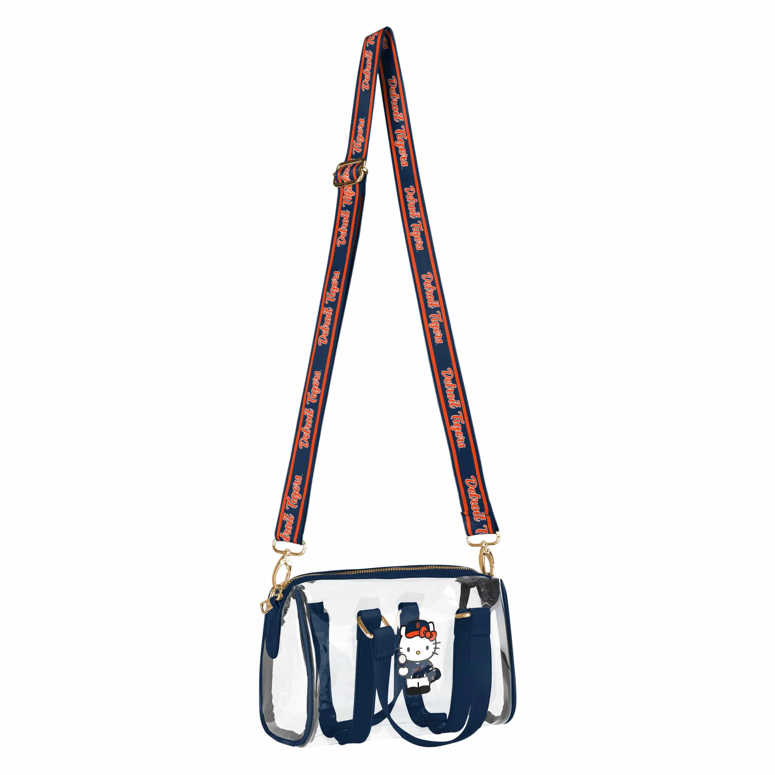 Detroit Tigers MLB Hello Kitty® Clear Barrel Bag (PREORDER - SHIPS MID JULY) - Image 2