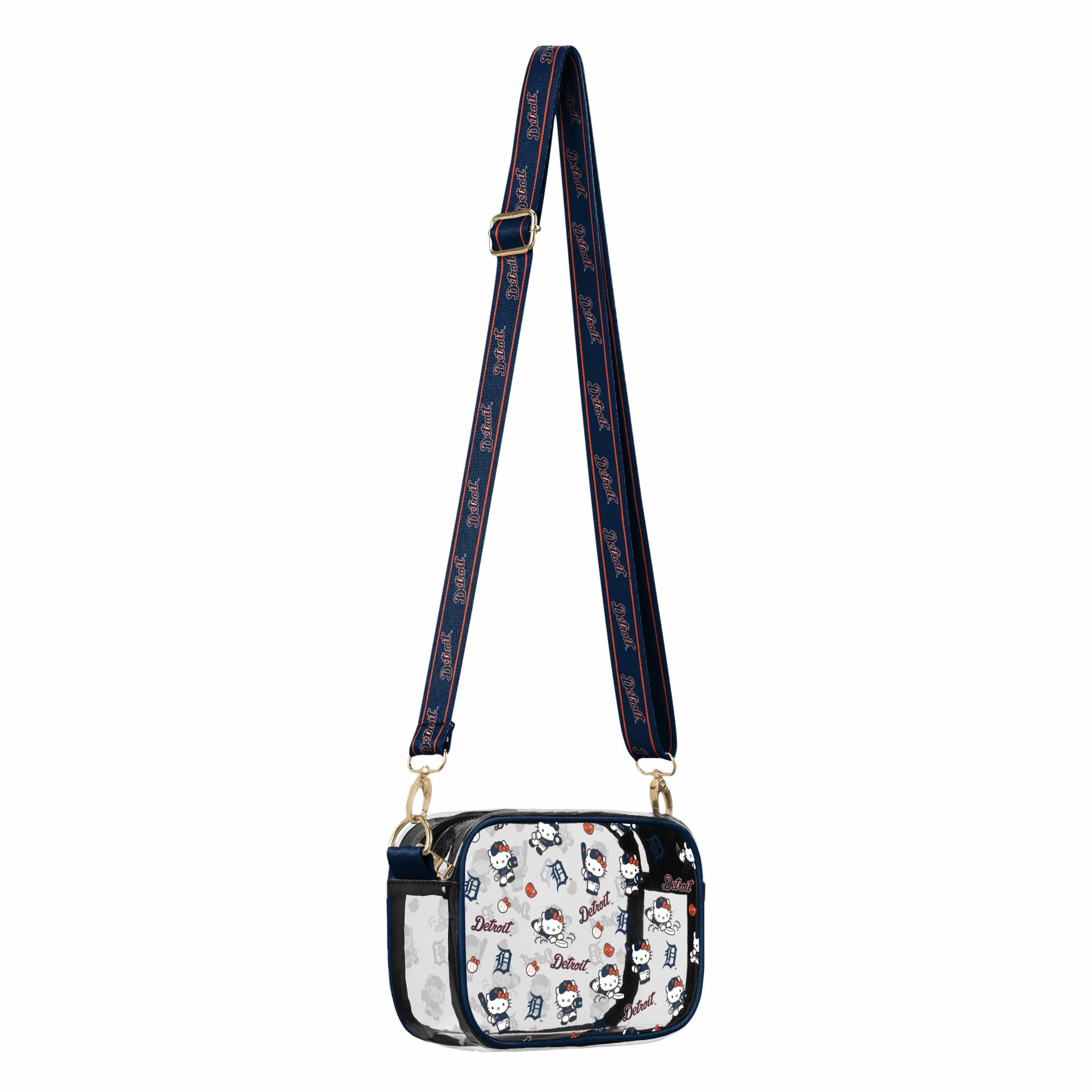 Detroit Tigers MLB Hello Kitty® Clear Crossbody Bag (PREORDER - SHIPS MID JUNE) - Image 2