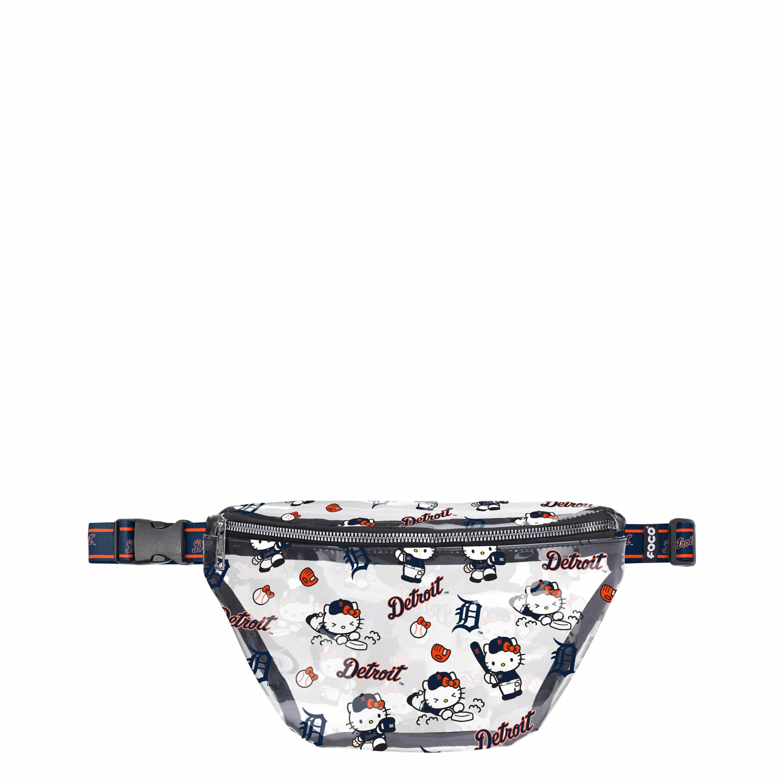 Detroit Tigers MLB Hello Kitty® Clear Fanny Pack (PREORDER - SHIPS MID JULY)