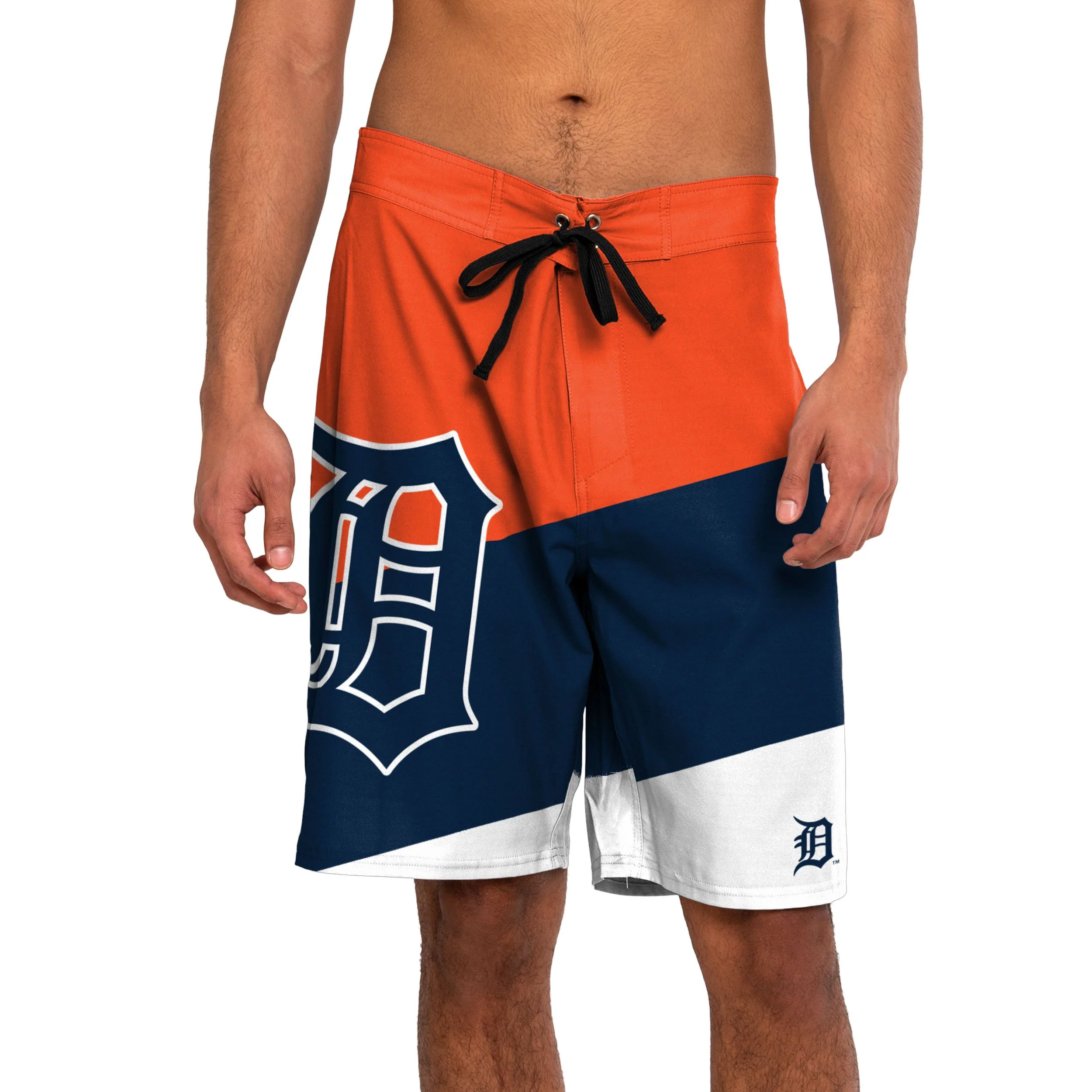 Detroit Tigers MLB Mens Color Dive Boardshorts - Image 2