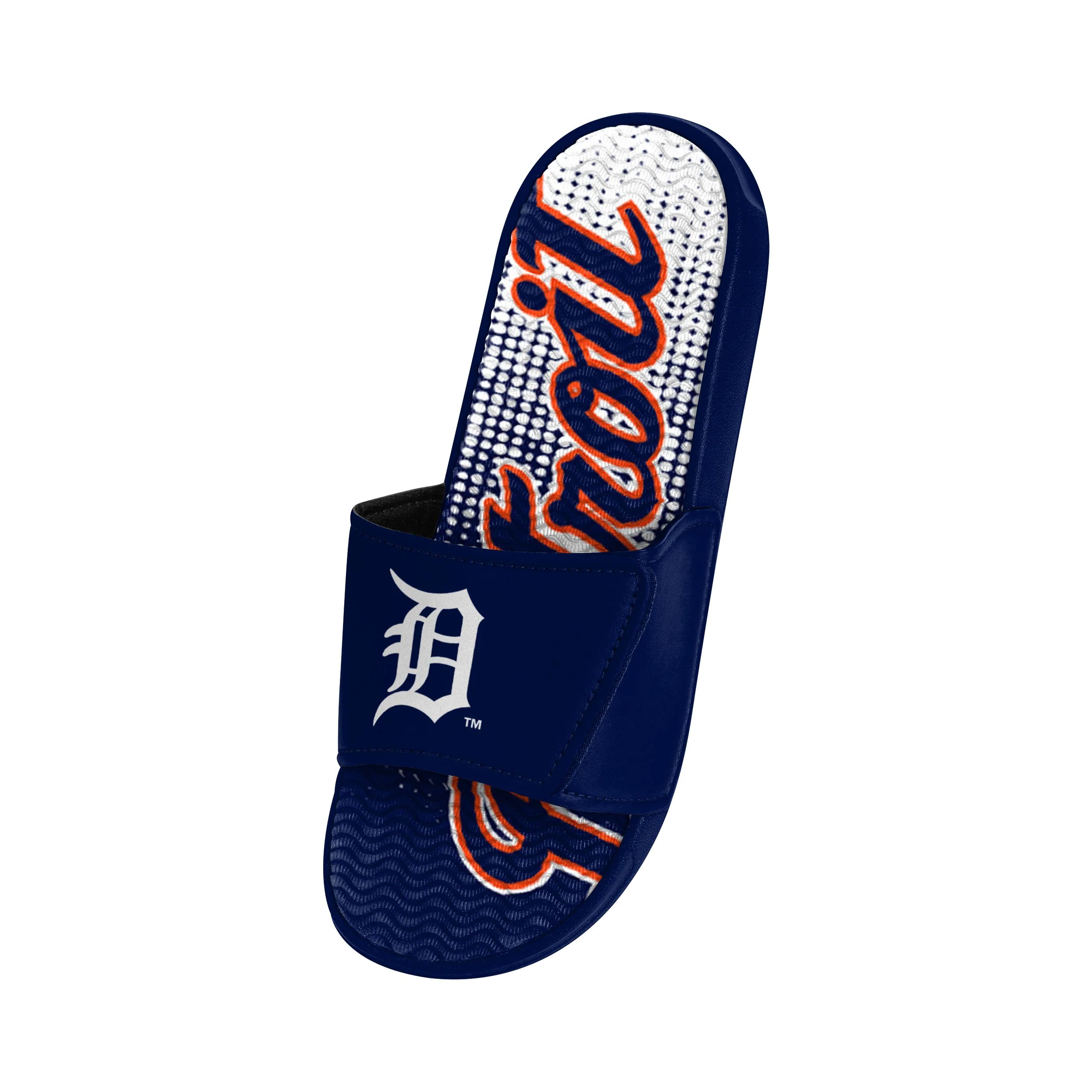 Detroit Tigers MLB Mens Gradient Wordmark Gel Slide - Image 3