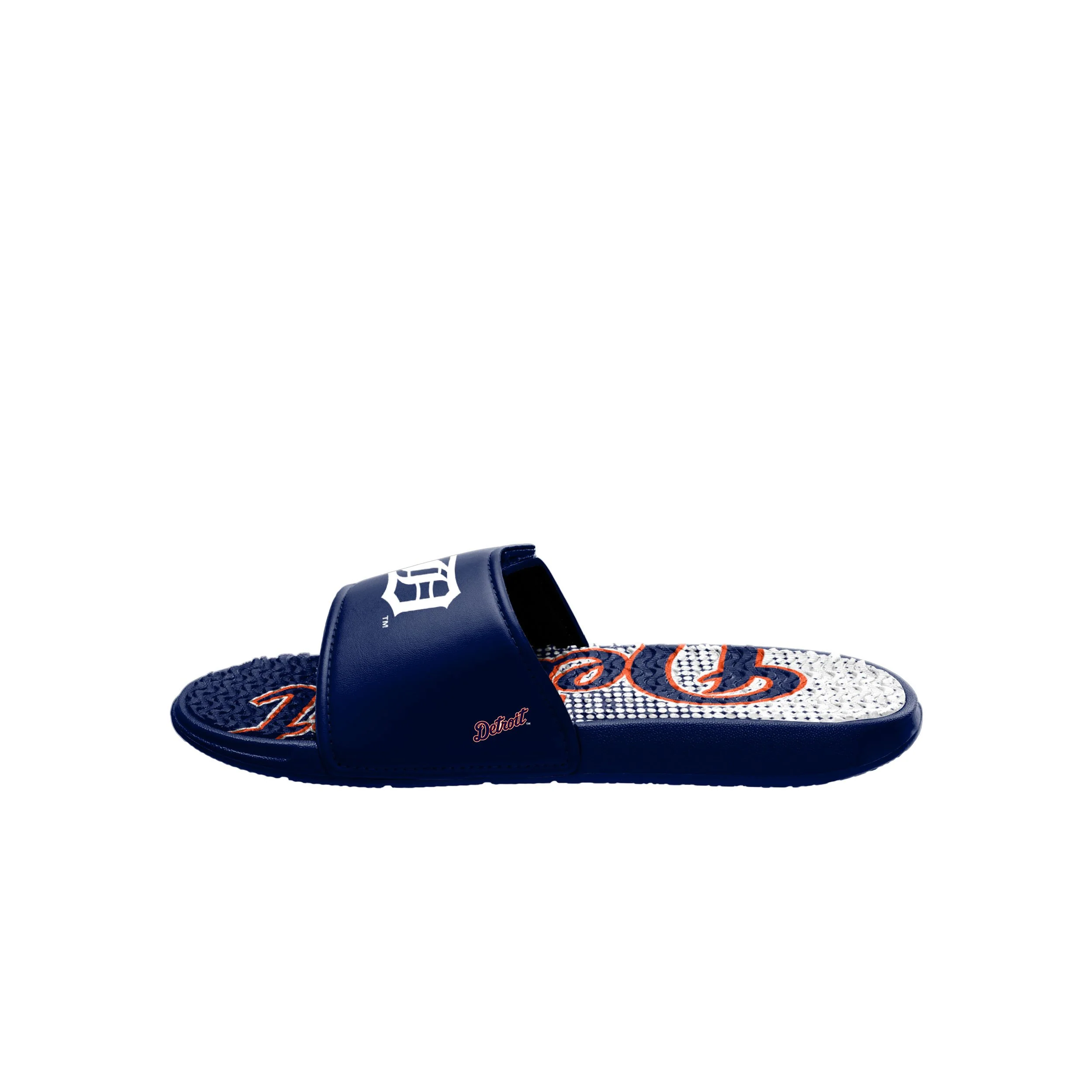 Detroit Tigers MLB Mens Gradient Wordmark Gel Slide - Image 4