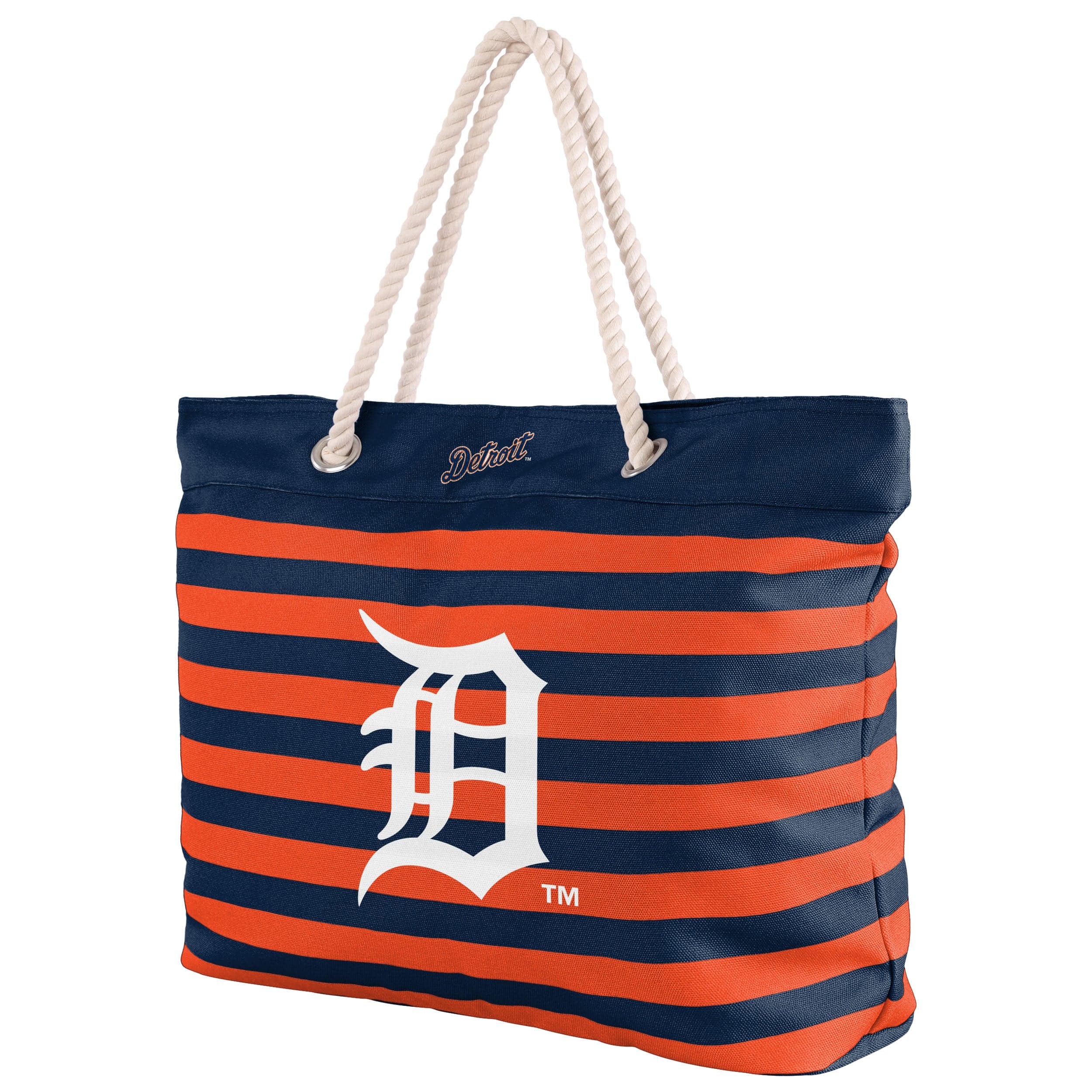 Detroit Tigers MLB Nautical Stripe Tote Bag - Image 2