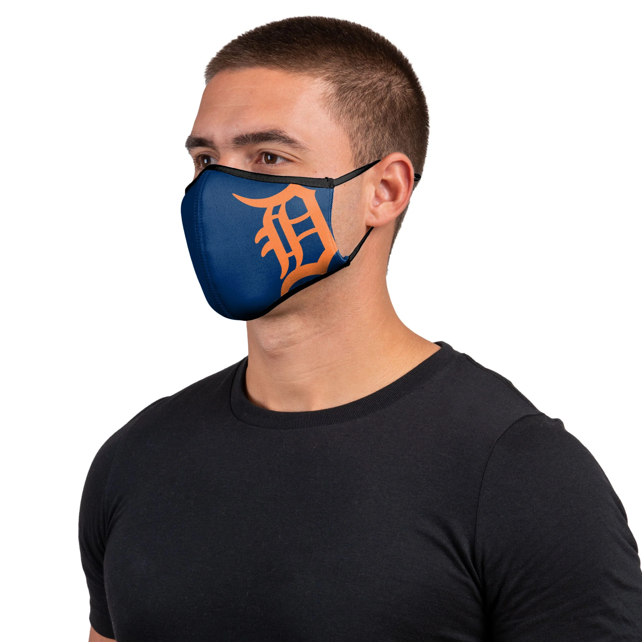 Detroit Tigers MLB On-Field Adjustable Navy & Orange Sport Face Cover - Image 2