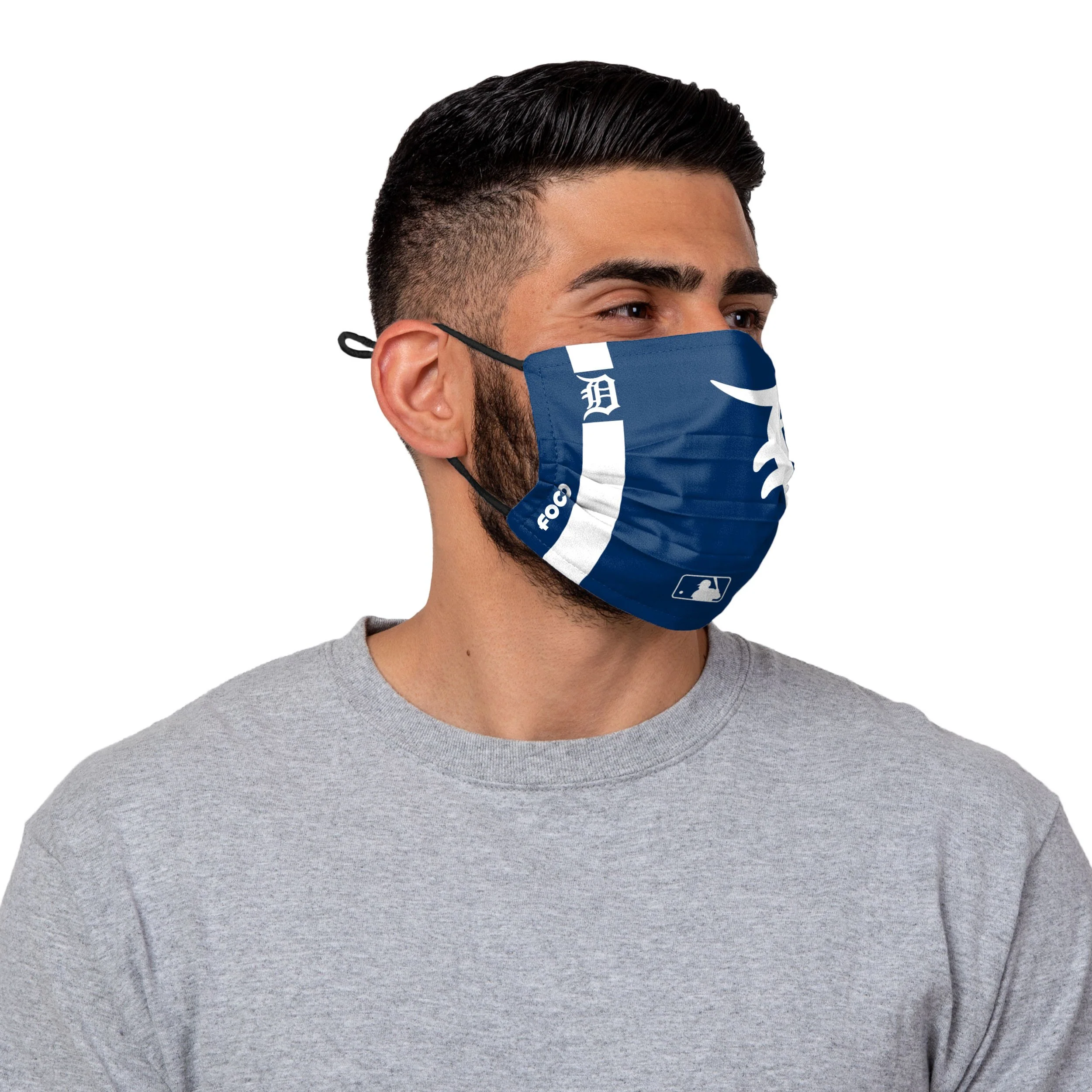 Detroit Tigers MLB On-Field Adjustable Navy & White Face Cover - Image 2