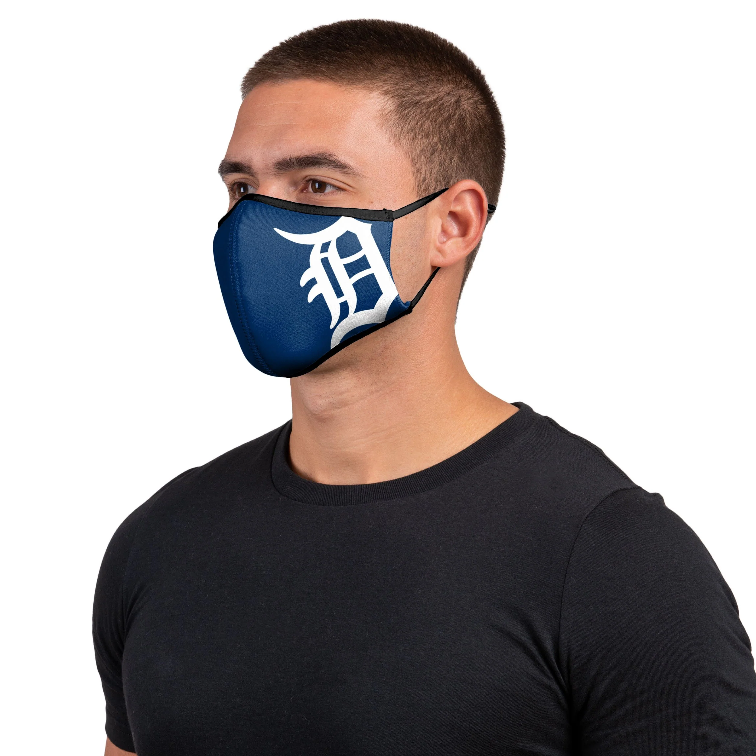 Detroit Tigers MLB On-Field Adjustable Navy & White Sport Face Cover - Image 2