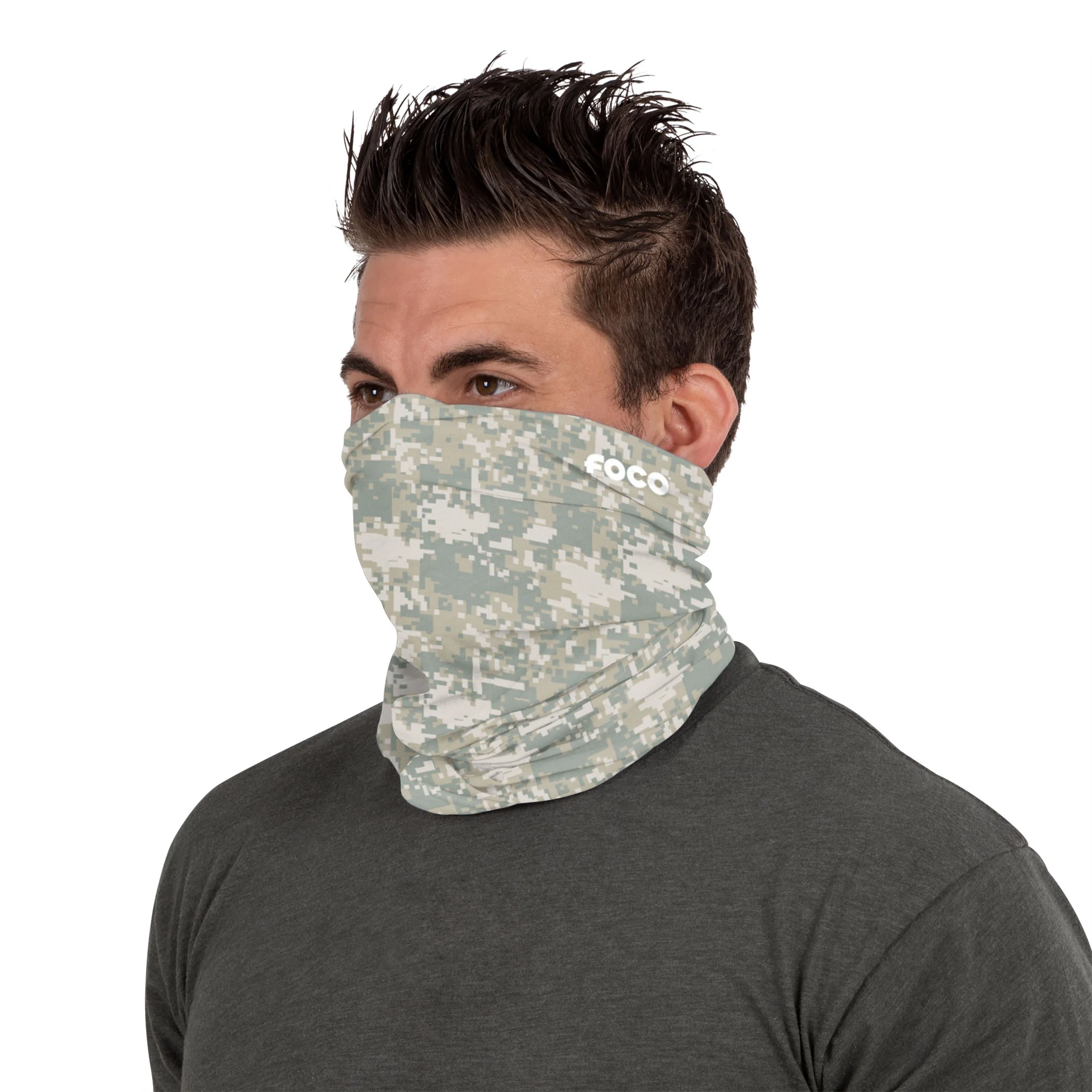 Digital Camo Brushed Polyester Gaiter Scarf - Image 3