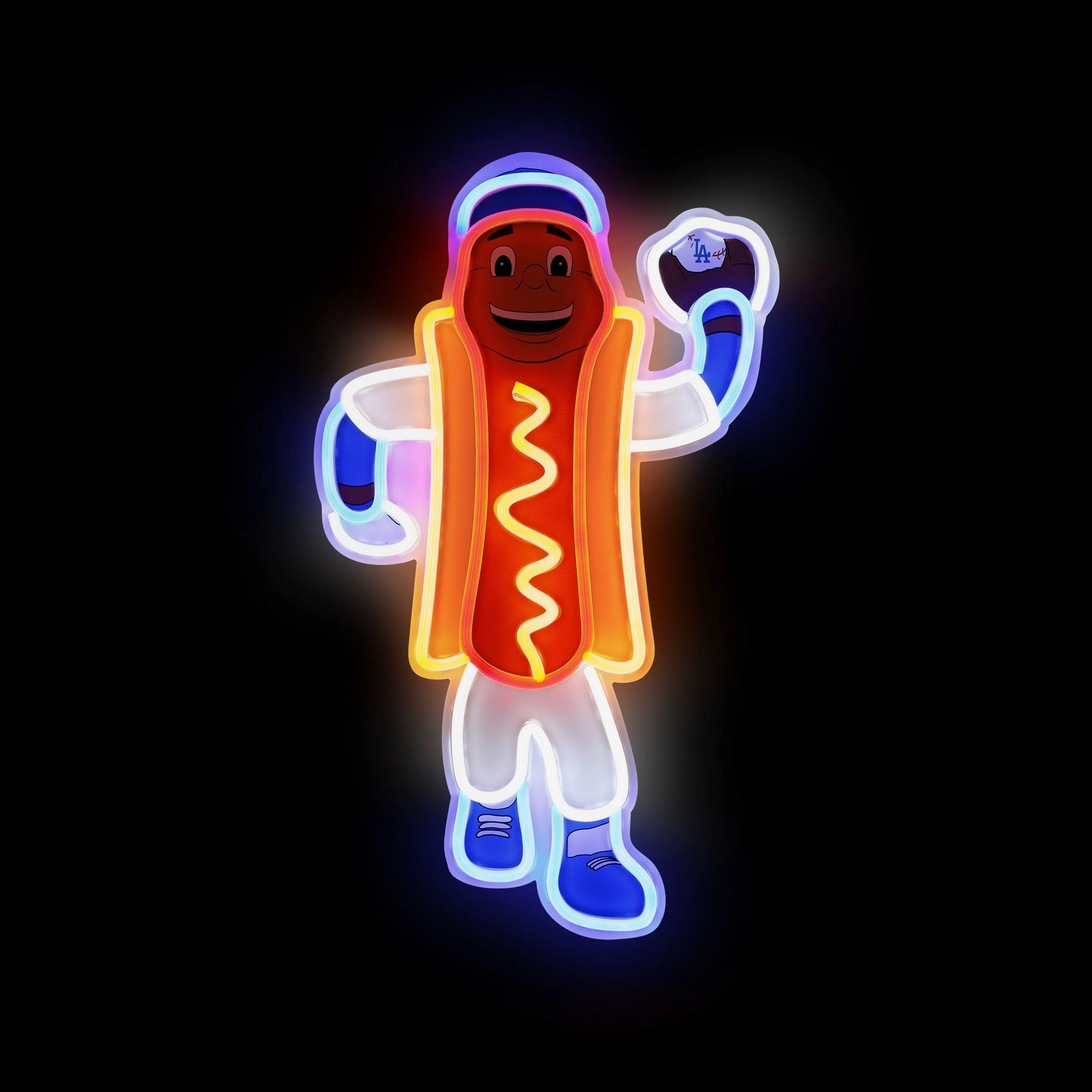 Dodger Dog Los Angeles Dodgers MLB LED Neon Light Up Mascot Sign - Image 2