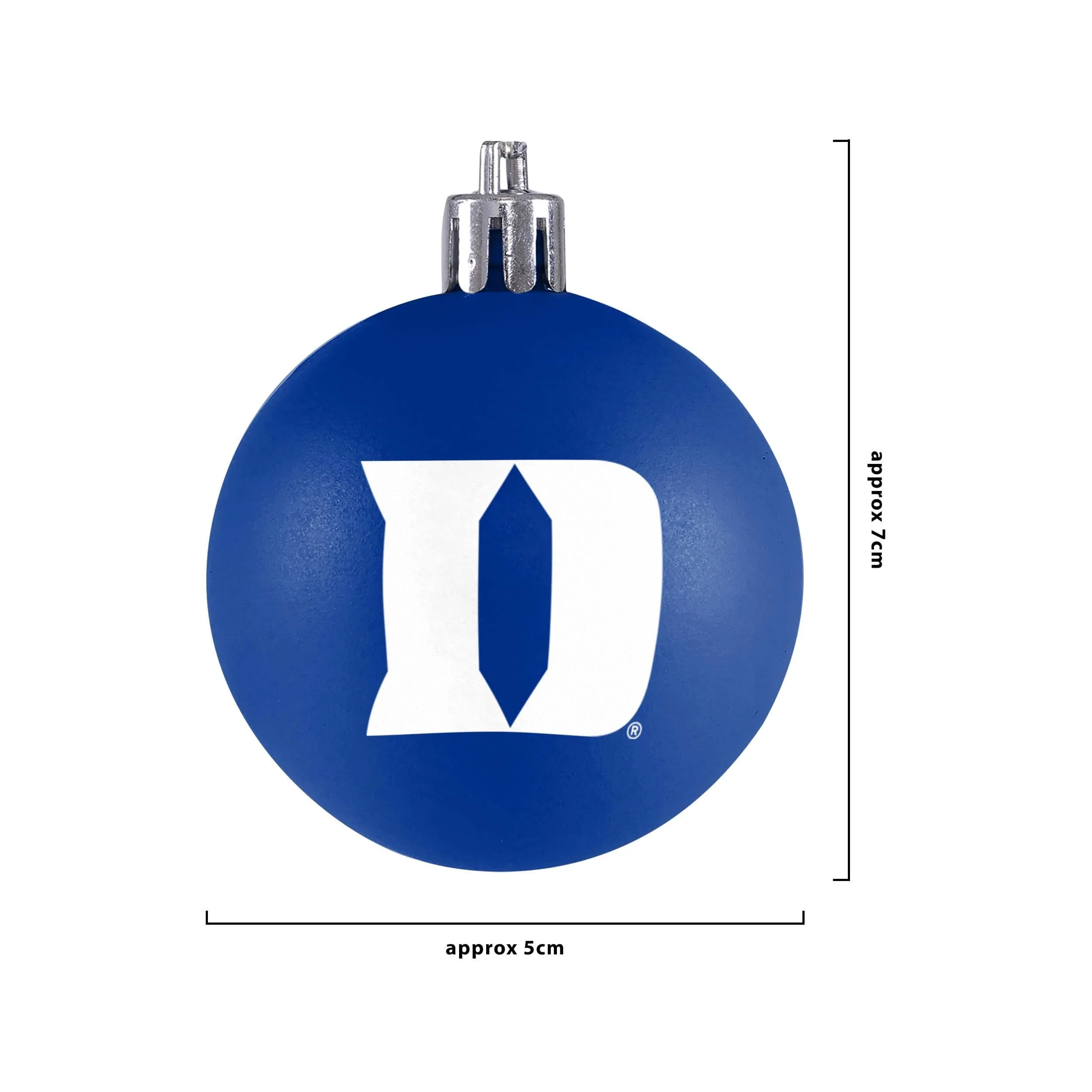 Duke Blue Devils NCAA 12 Pack Plastic Ball Ornament Set - Image 3
