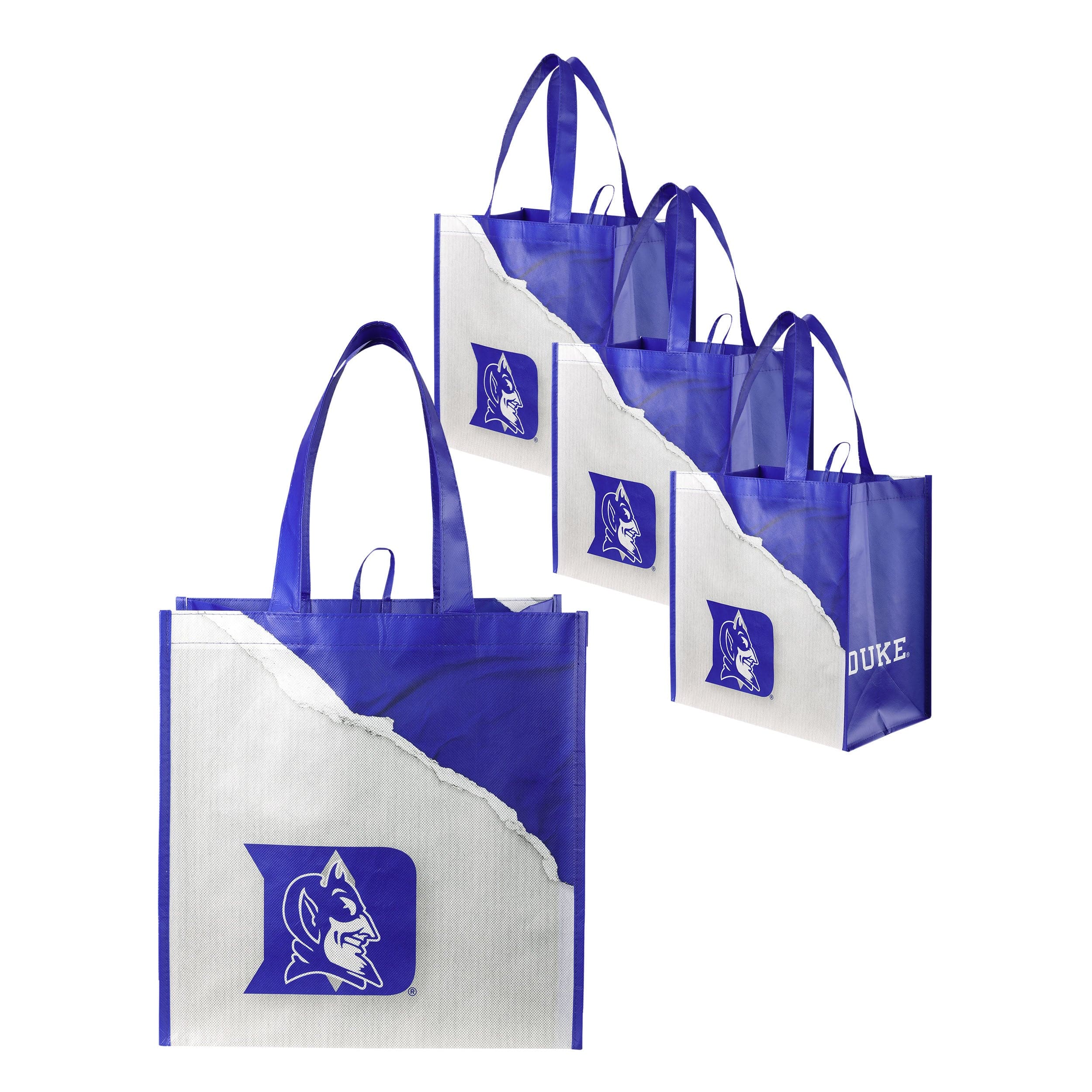 Duke Blue Devils NCAA 4 Pack Reusable Shopping Bag - Image 2