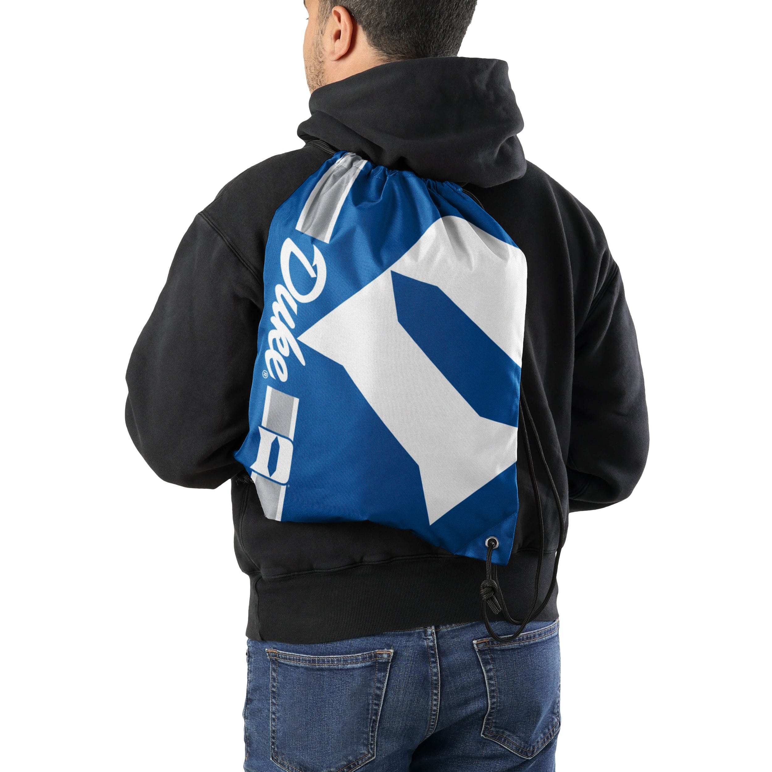 Duke Blue Devils NCAA Big Logo Drawstring Backpack - Image 2