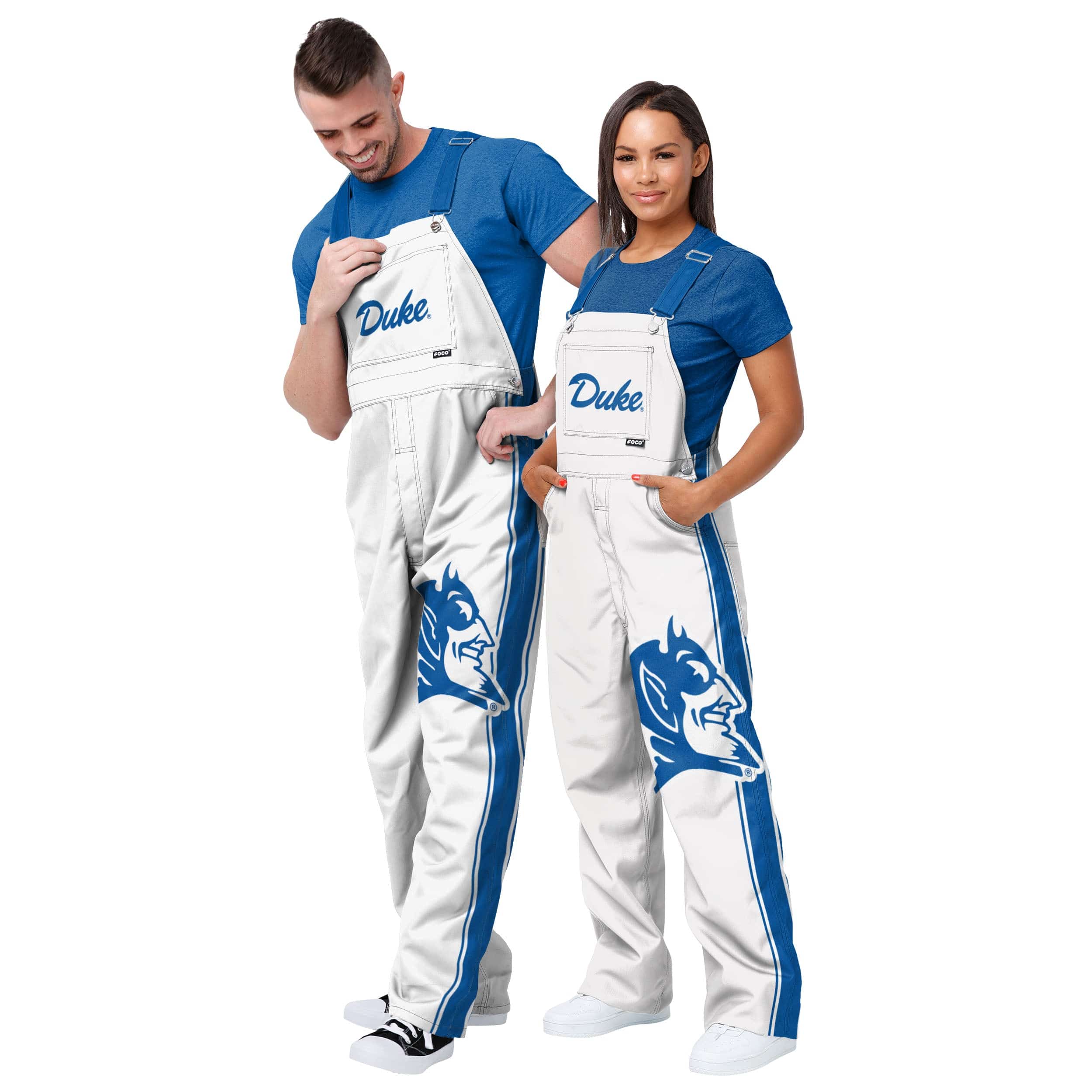 Duke Blue Devils NCAA Mens Big Logo Bib Overalls - Image 3