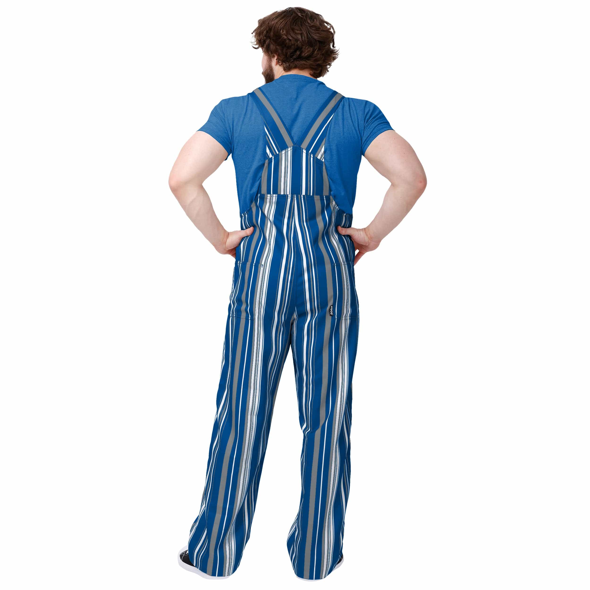 Duke Blue Devils NCAA Mens Hyper Stripe Bib Overalls - Image 2