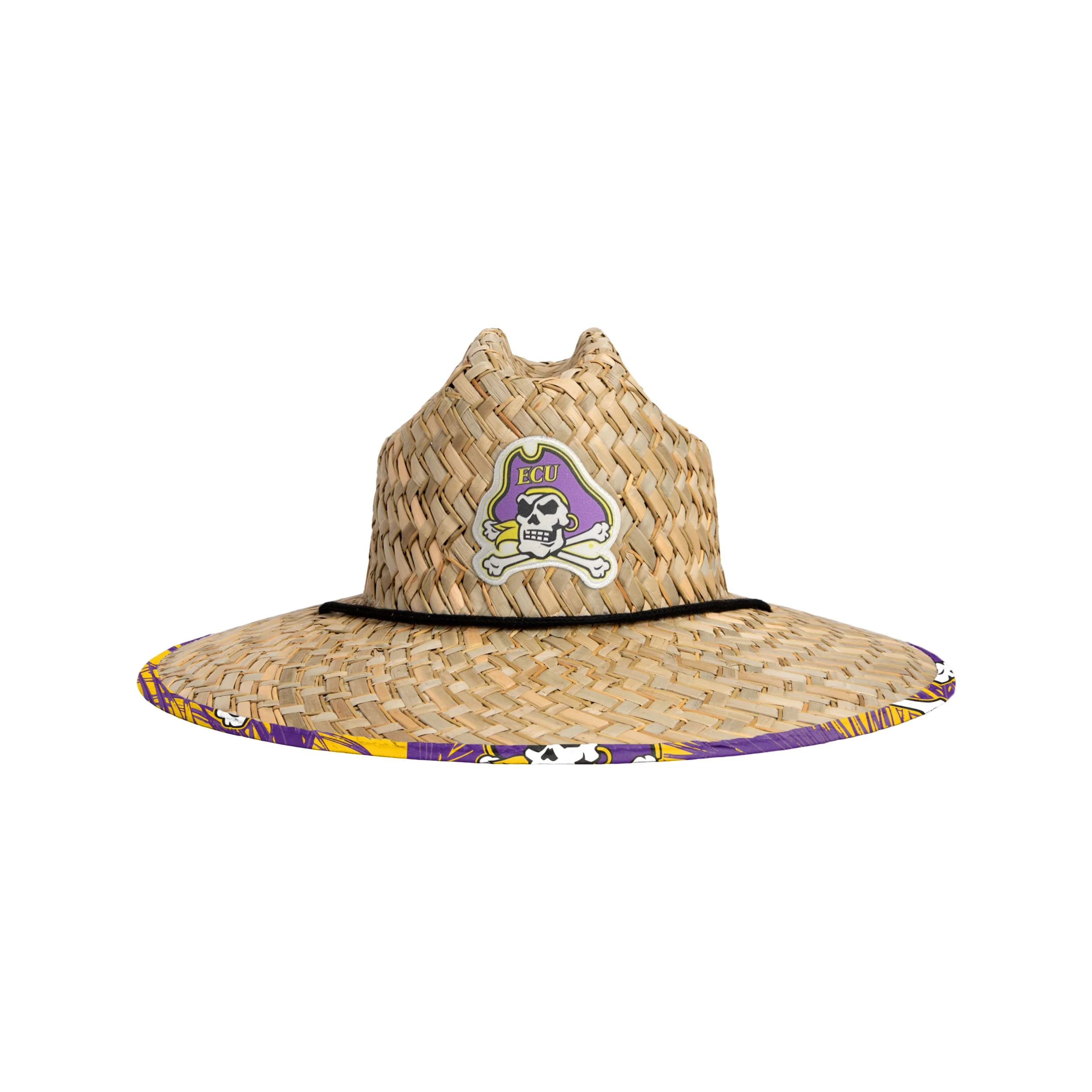 East Carolina Pirates NCAA Floral Straw Hat