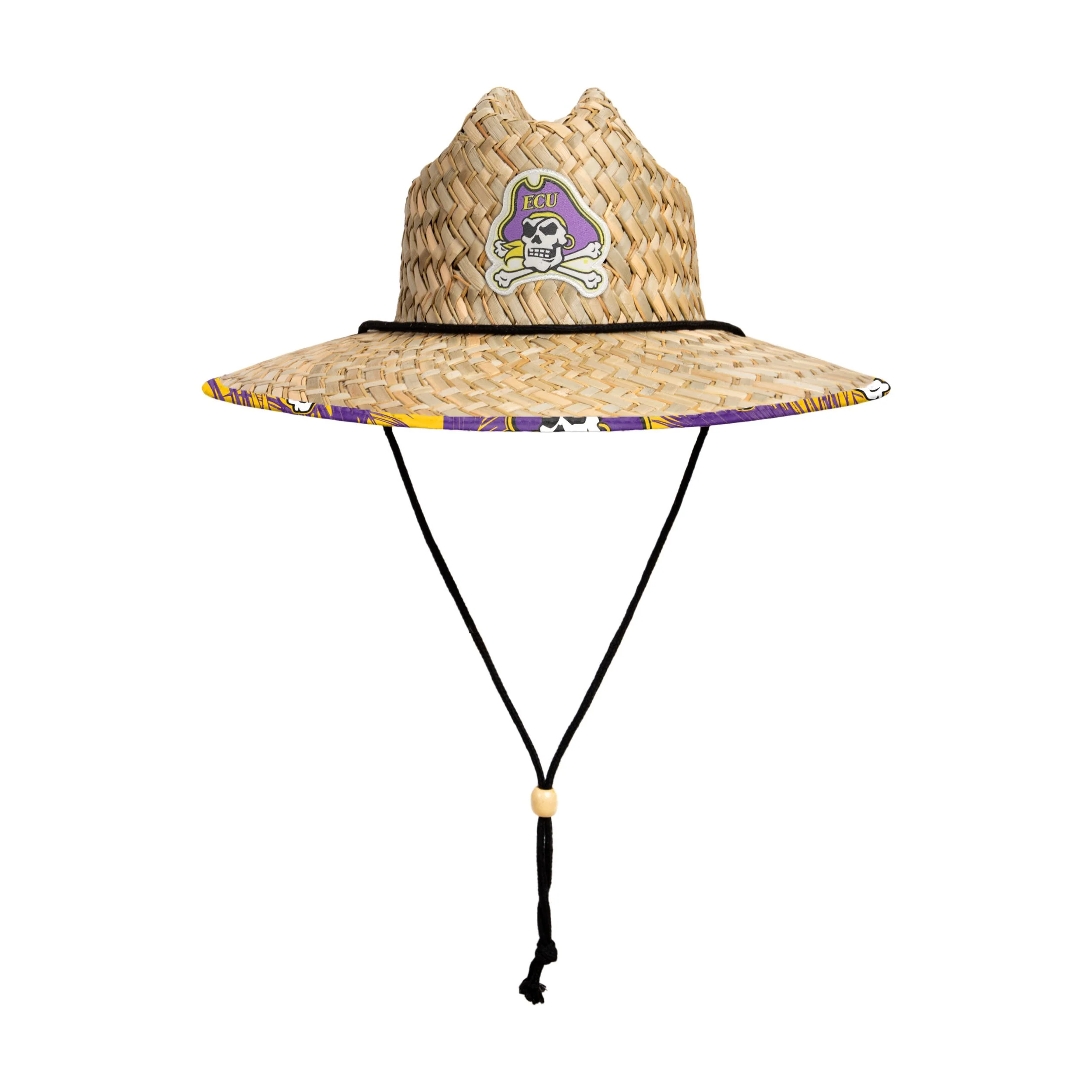 East Carolina Pirates NCAA Floral Straw Hat - Image 3