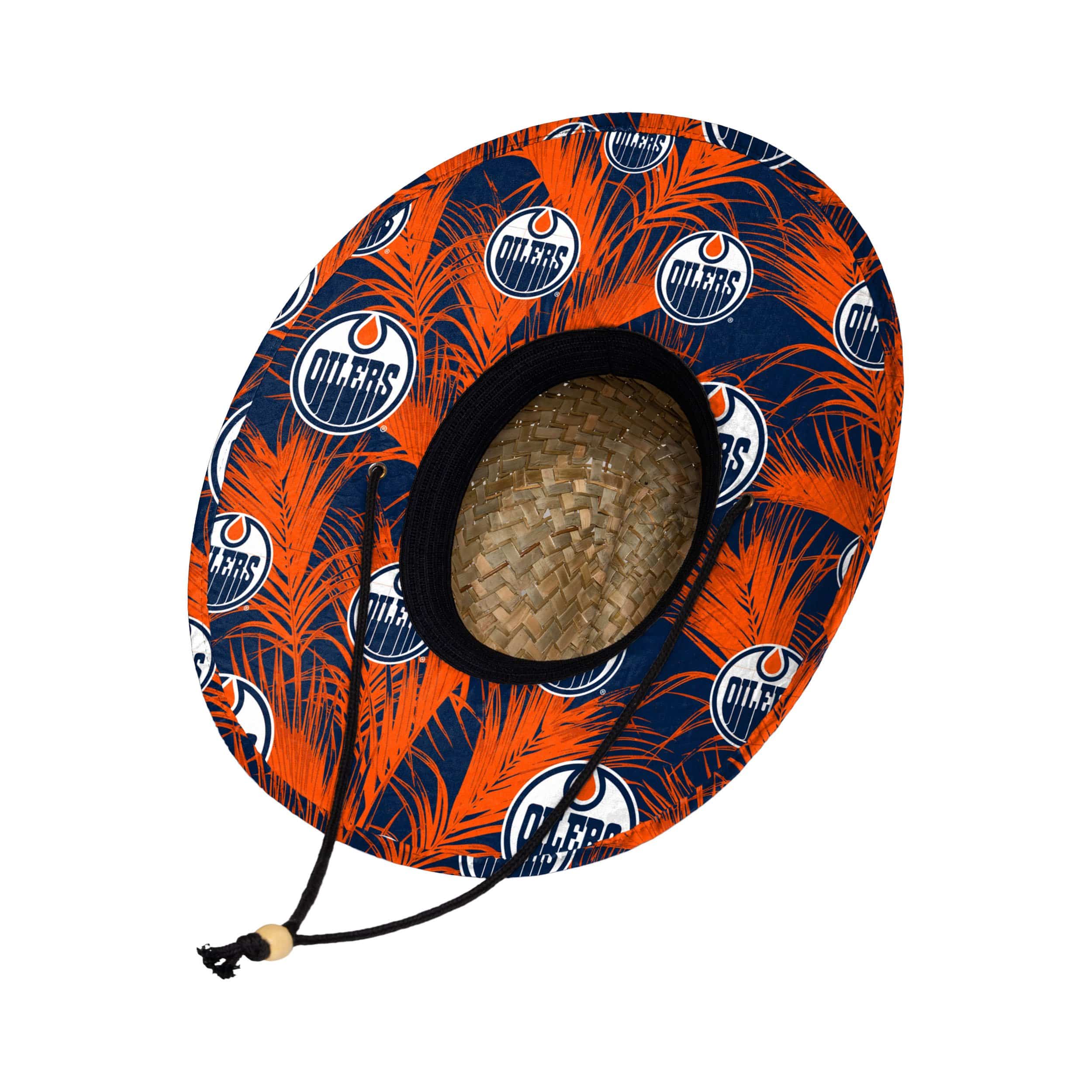 Edmonton Oilers NHL Floral Straw Hat - Image 2