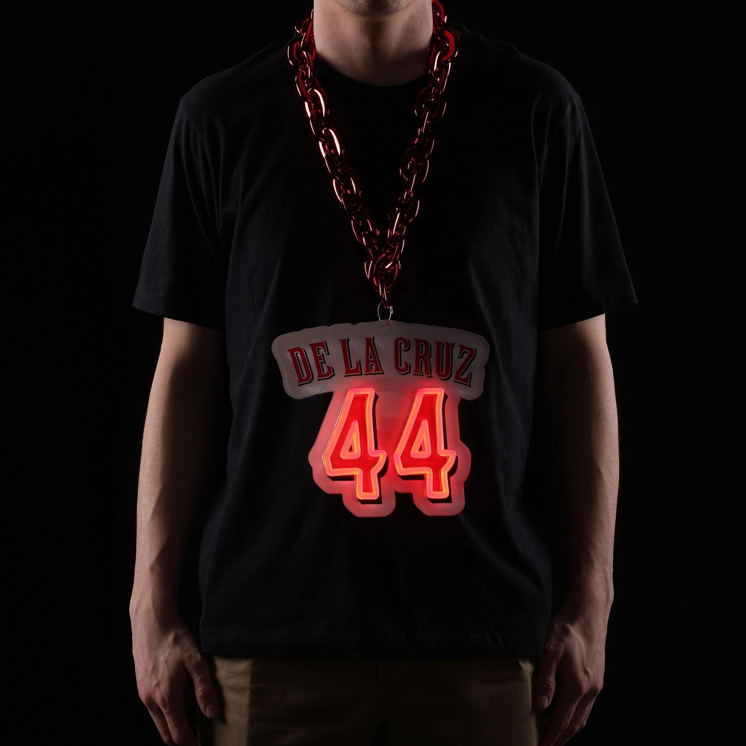 Elly De La Cruz Cincinnati Reds MLB Neon Light Up Big Logo Player Chain - Image 3