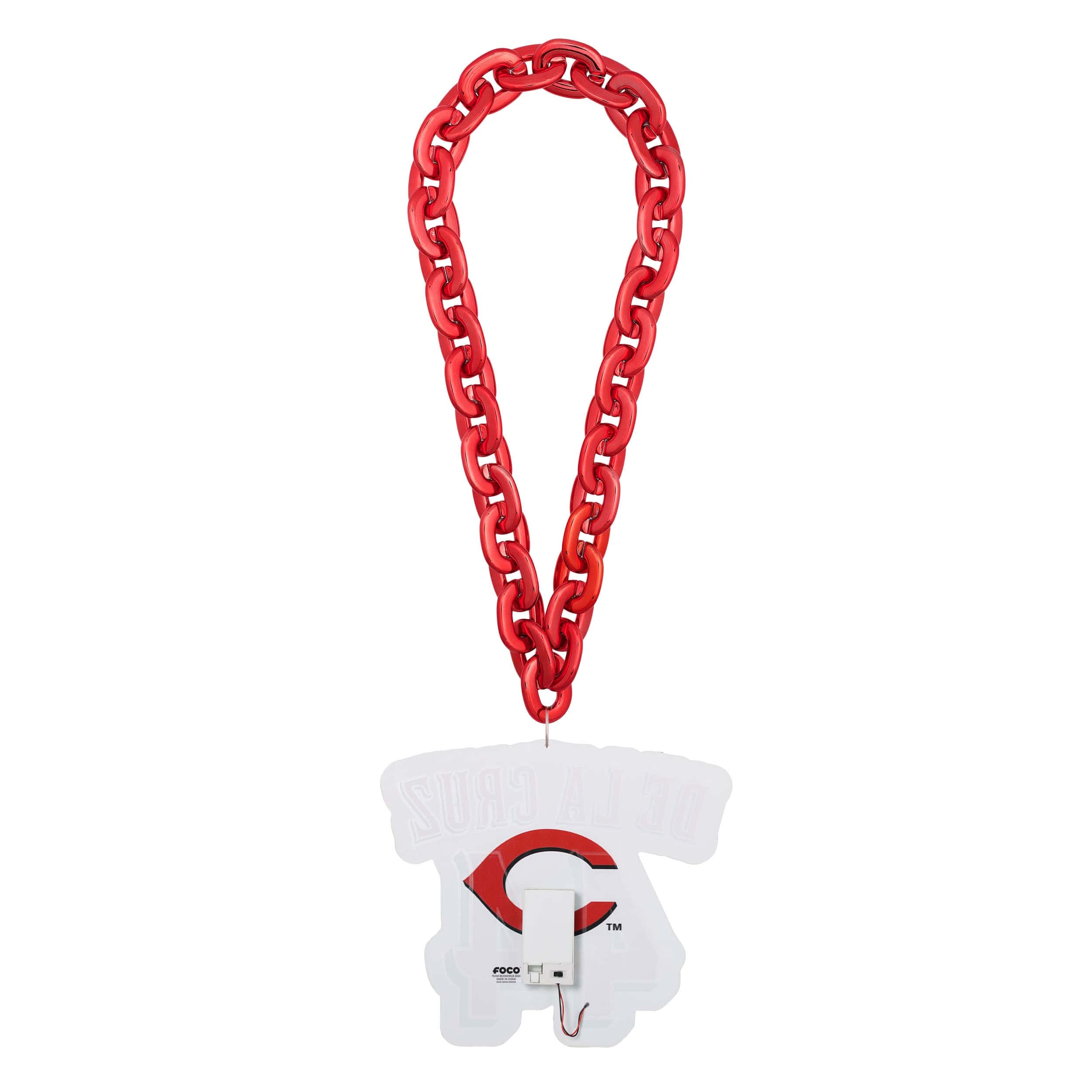 Elly De La Cruz Cincinnati Reds MLB Neon Light Up Big Logo Player Chain - Image 4