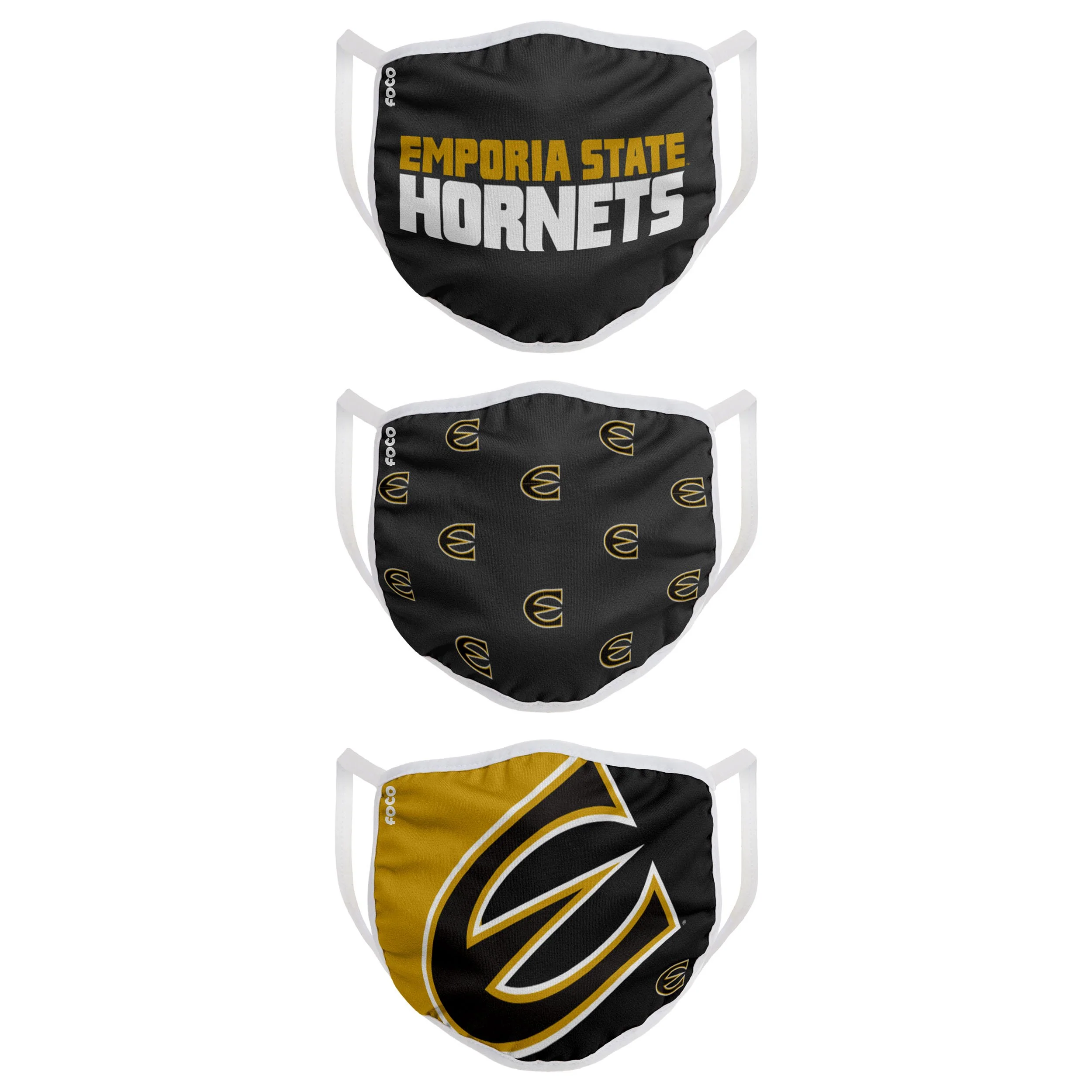Emporia State Hornets NCAA 3 Pack Face Cover - Image 2