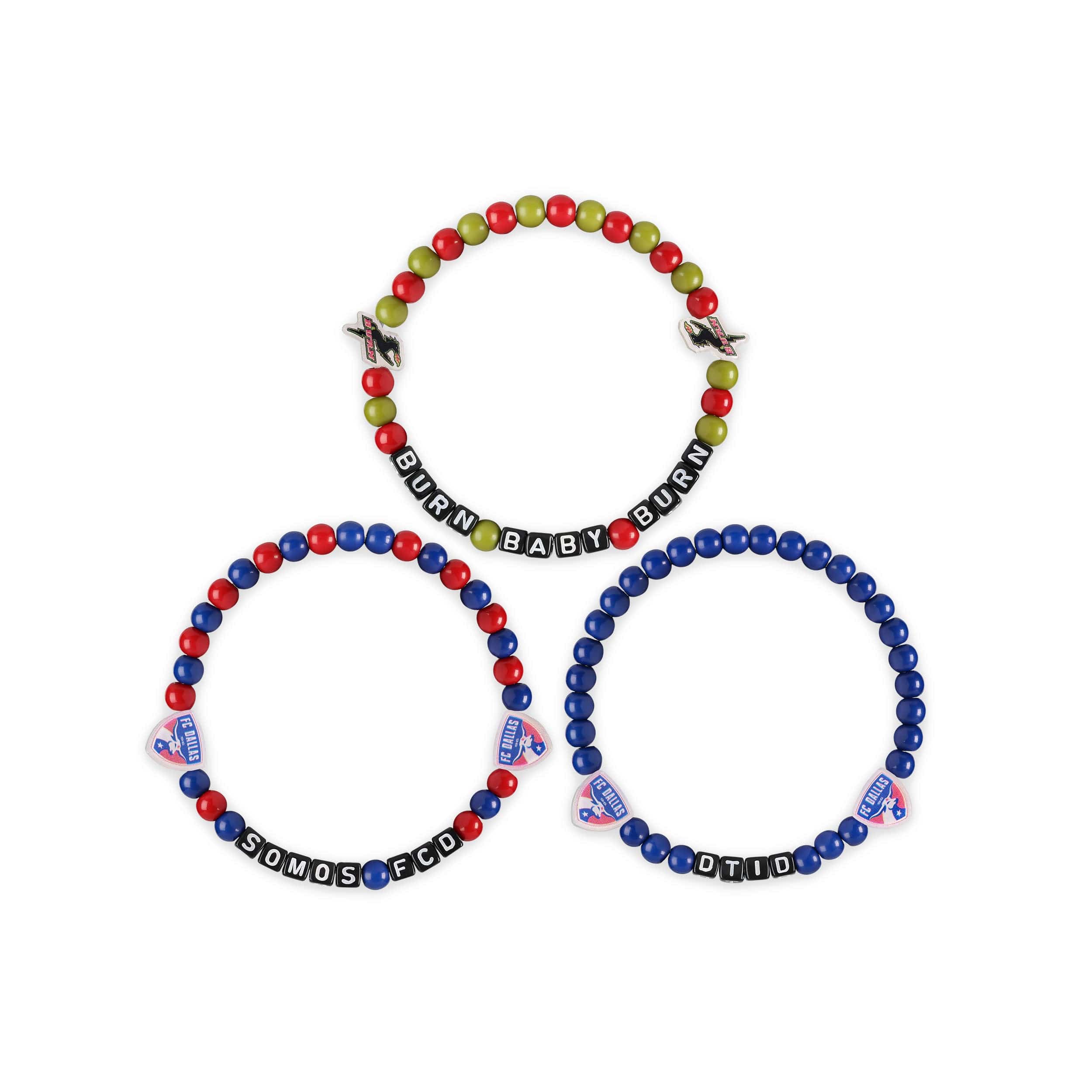 FC Dallas MLS 3 Pack Beaded Friendship Bracelet - Image 3
