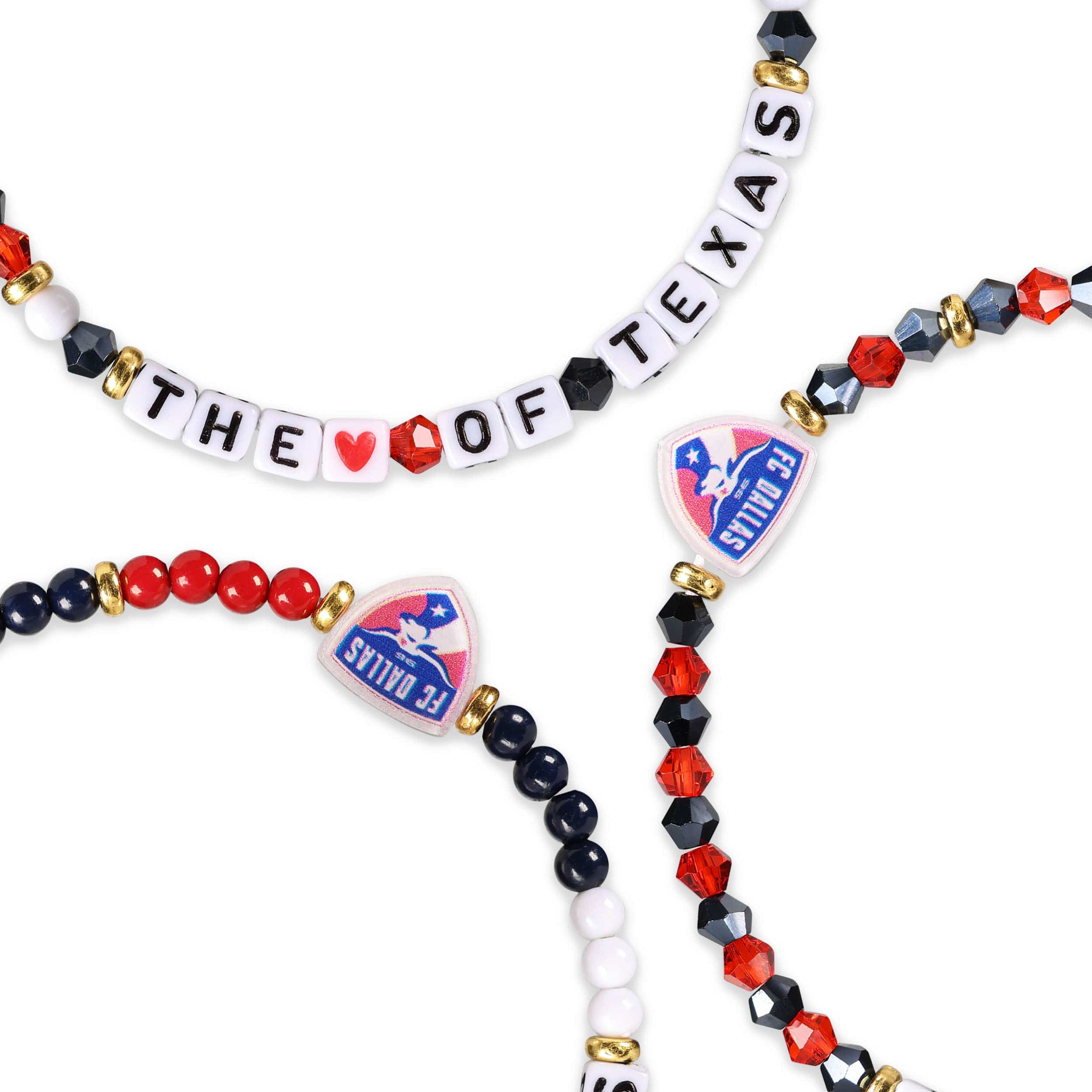 FC Dallas  MLS 3 Pack Friendship Bracelet - Image 2