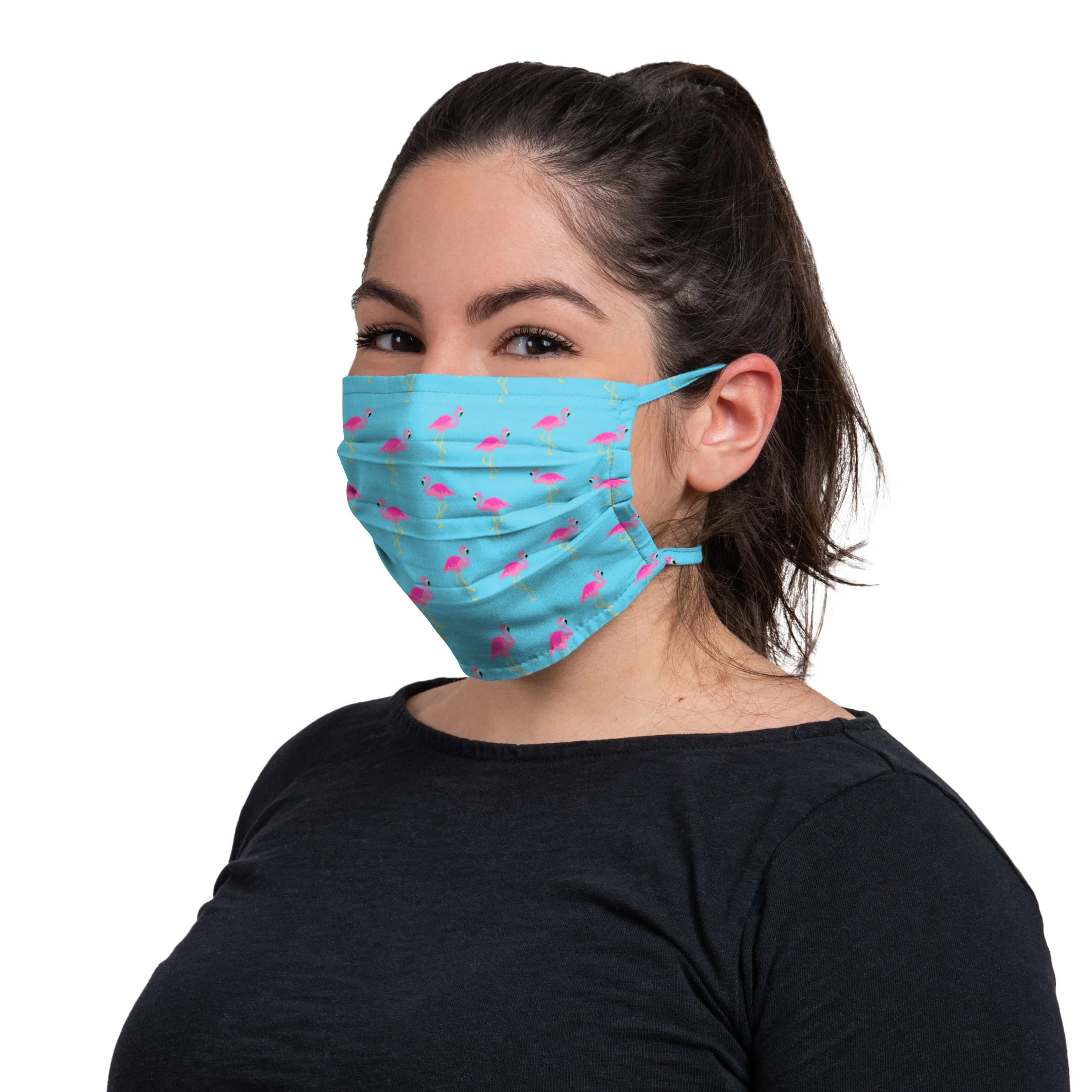 Flamingo Tie-Back Face Cover - Image 3