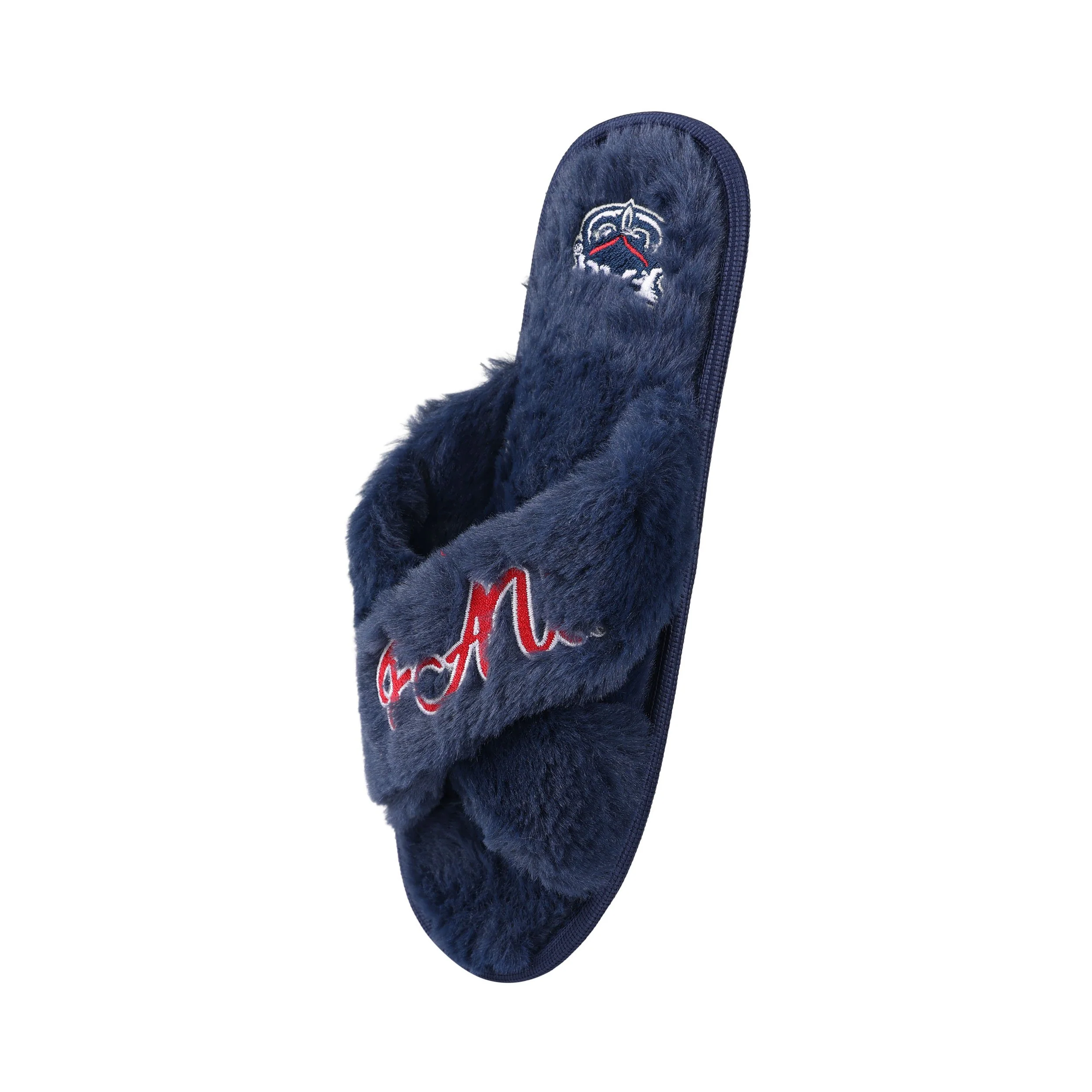Florida Atlantic Owls NCAA Womens Script Wordmark Fur Cross Slide - Image 3