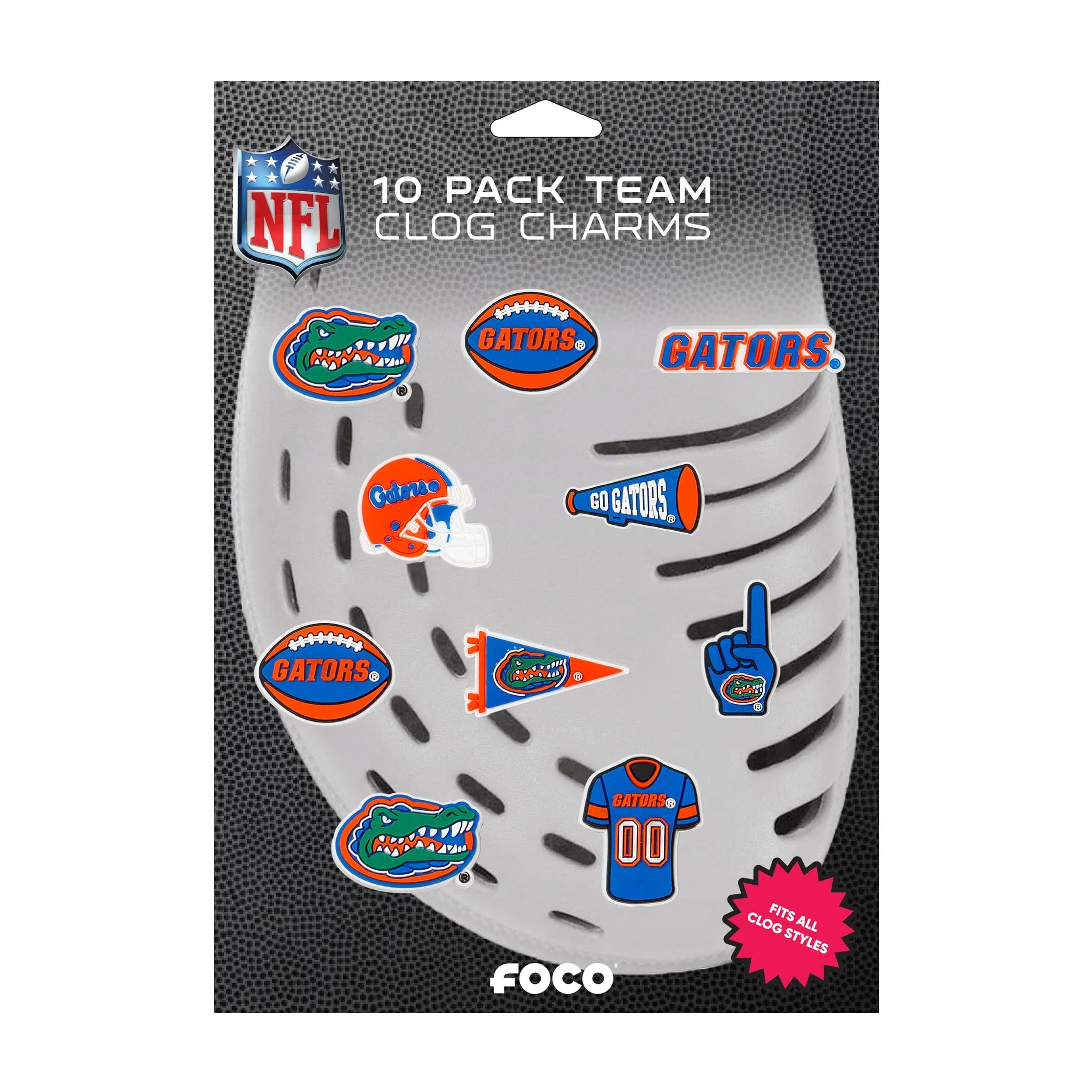 Florida Gators NCAA 10 Pack Team Clog Charms - Image 5