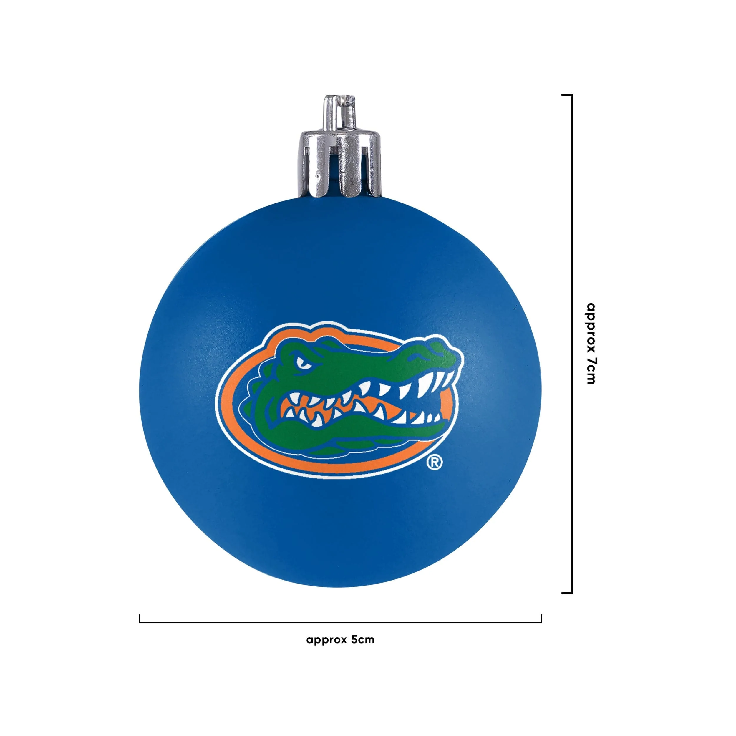 Florida Gators NCAA 12 Pack Plastic Ball Ornament Set - Image 3