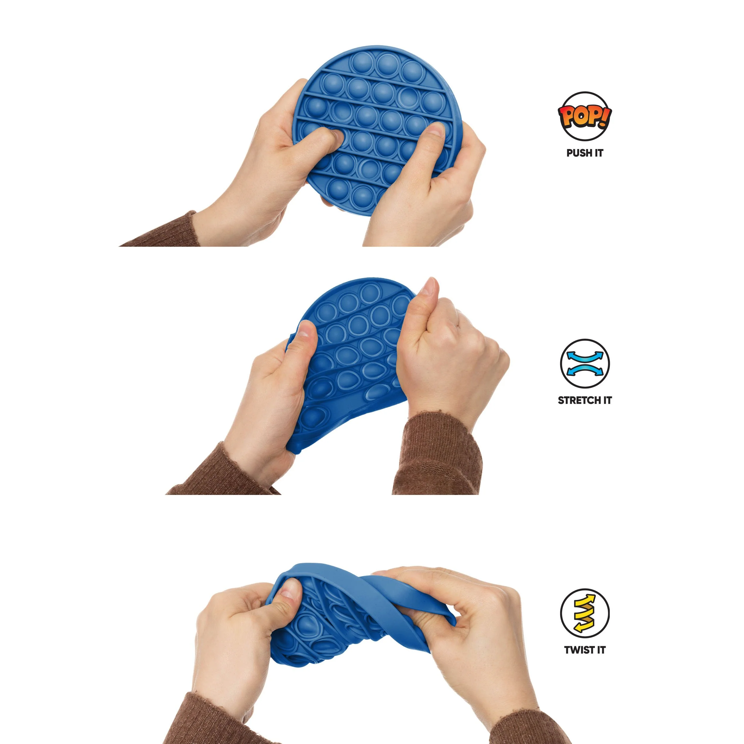 Florida Gators NCAA 2 Pack Ball & Square Push-Itz Fidget - Image 4