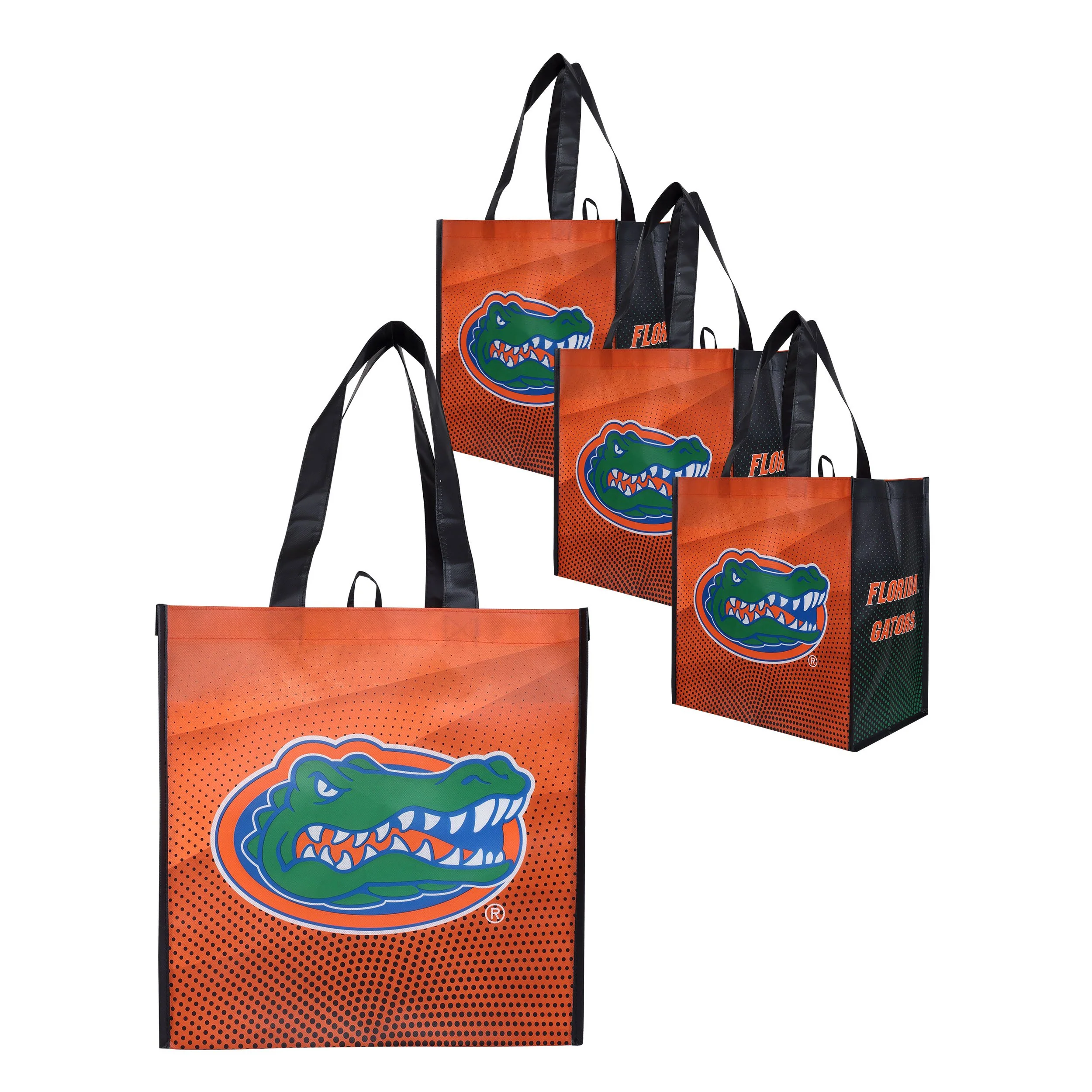 Florida Gators NCAA 4 Pack Reusable Shopping Bag - Image 2