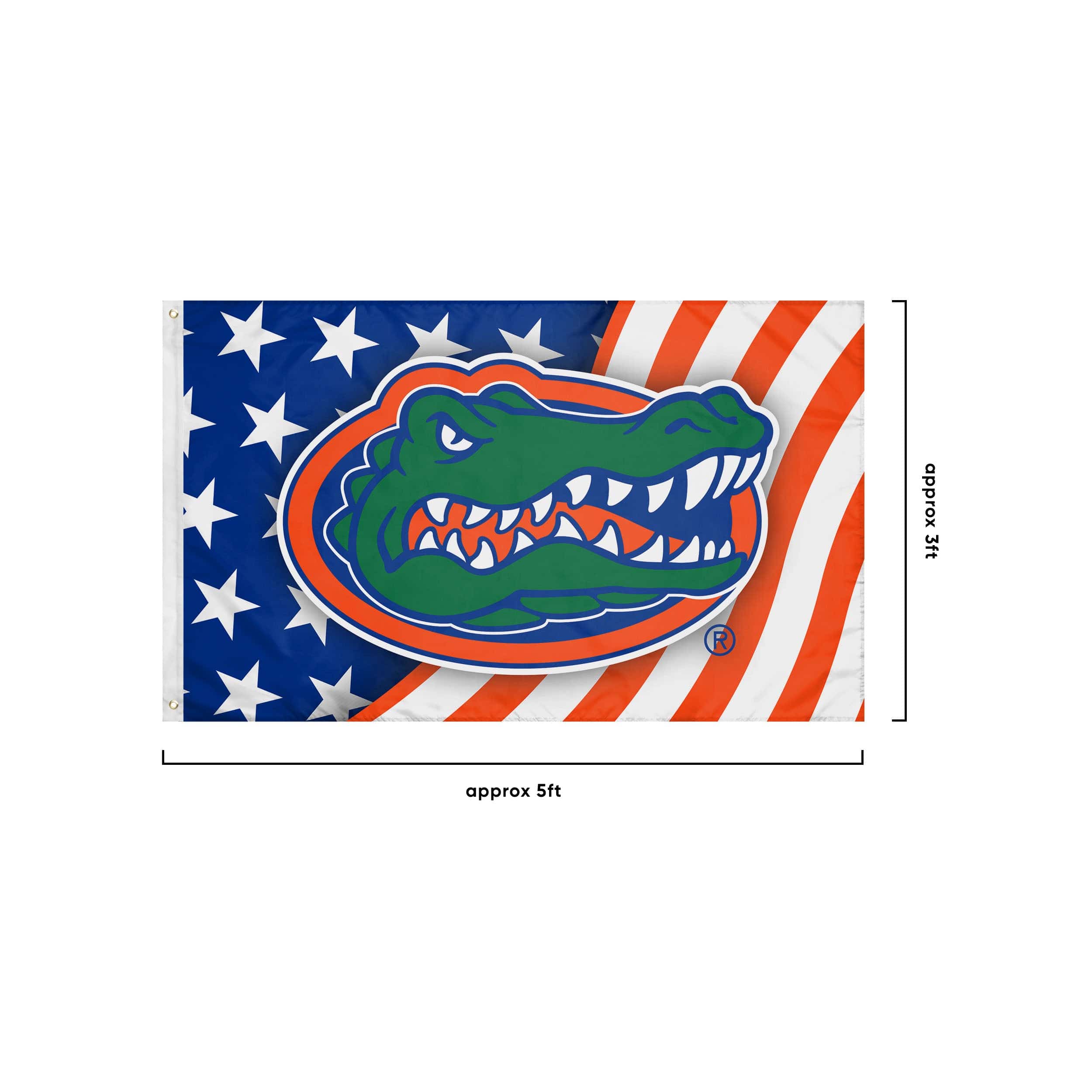 Florida Gators NCAA Americana Horizontal Flag - Image 3