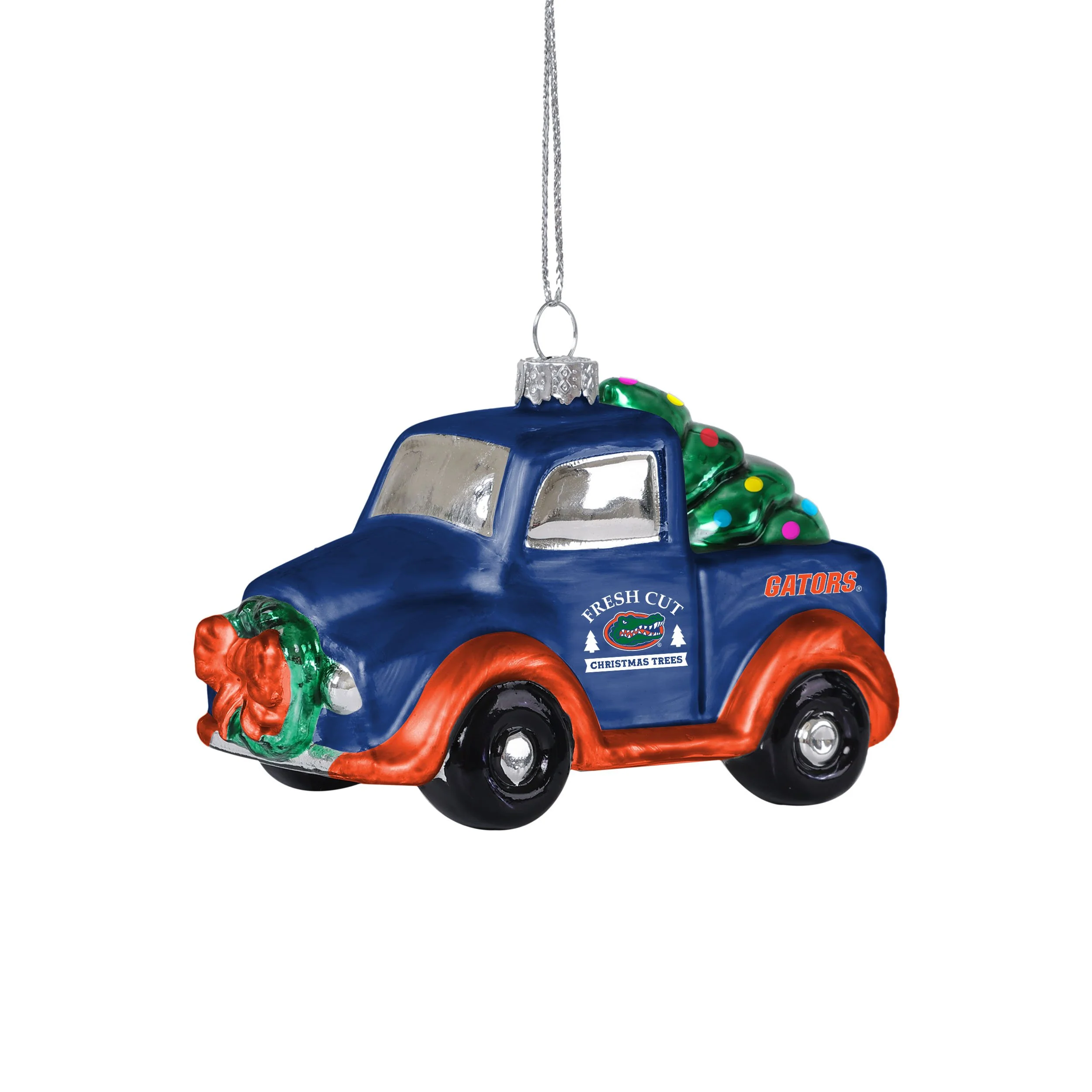 Florida Gators NCAA Blown Glass Truck Ornament - Image 2