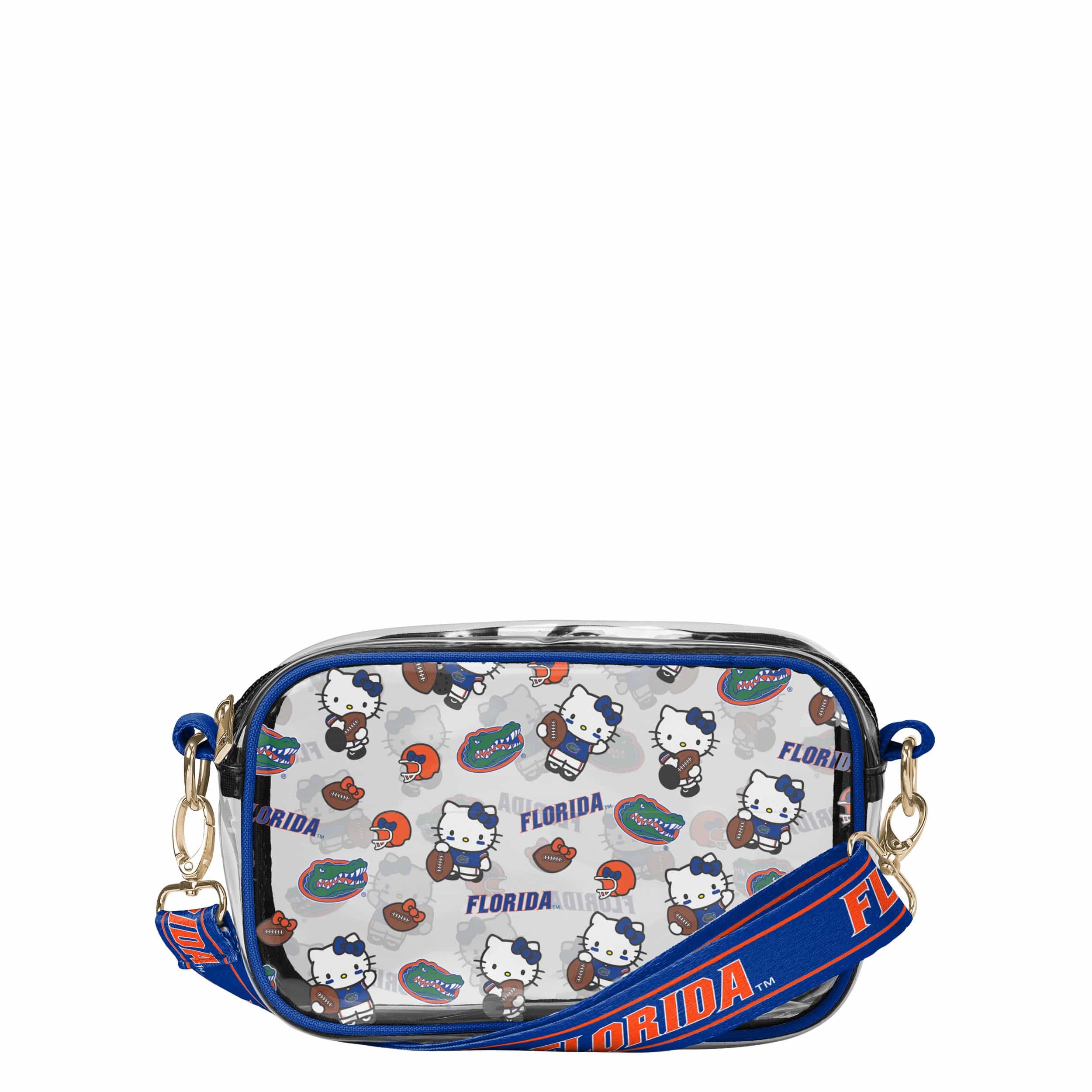 Florida Gators NCAA Hello Kitty® Clear Crossbody Bag (PREORDER - SHIPS MID JULY)