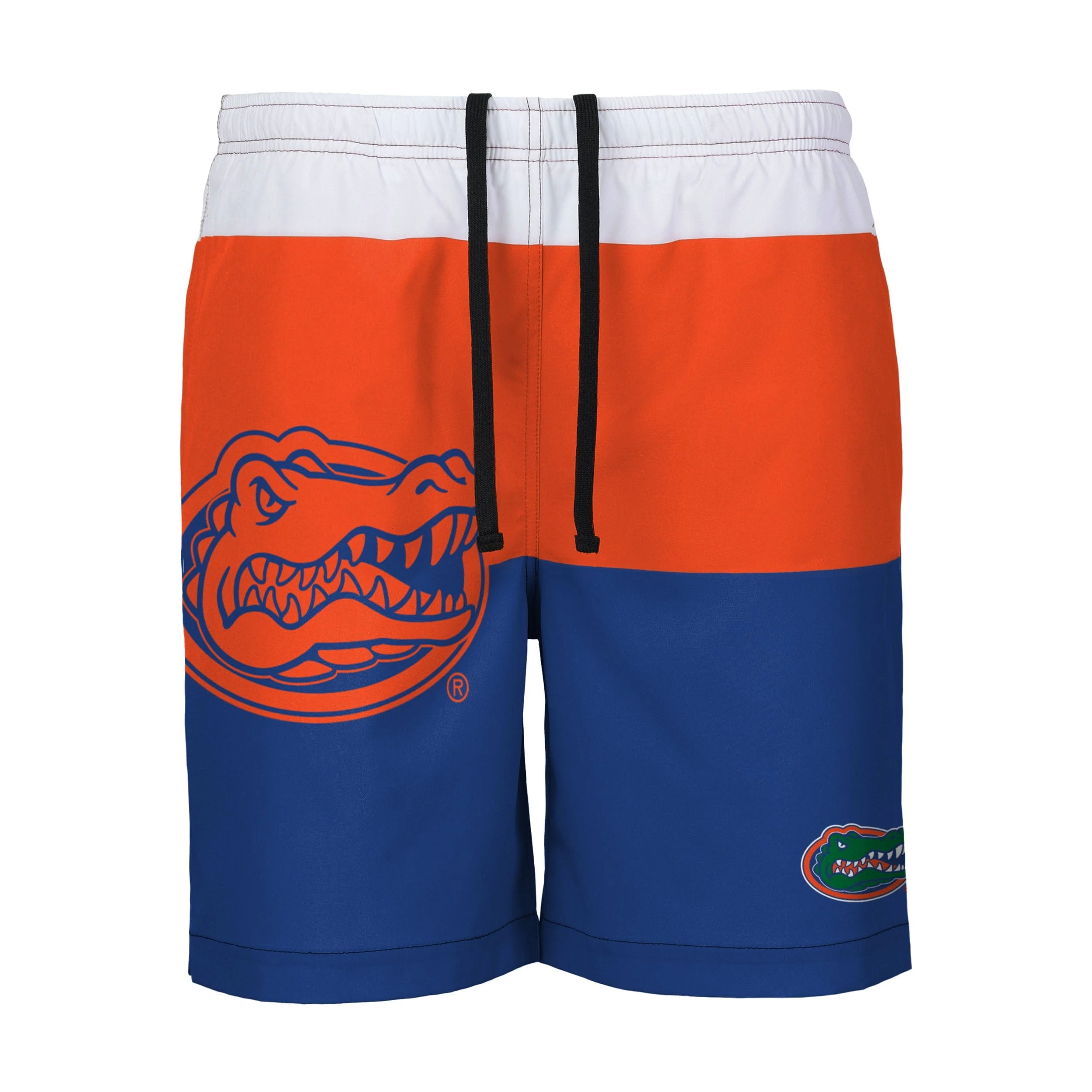 Florida Gators NCAA Mens 3 Stripe Big Logo Swimming Trunks