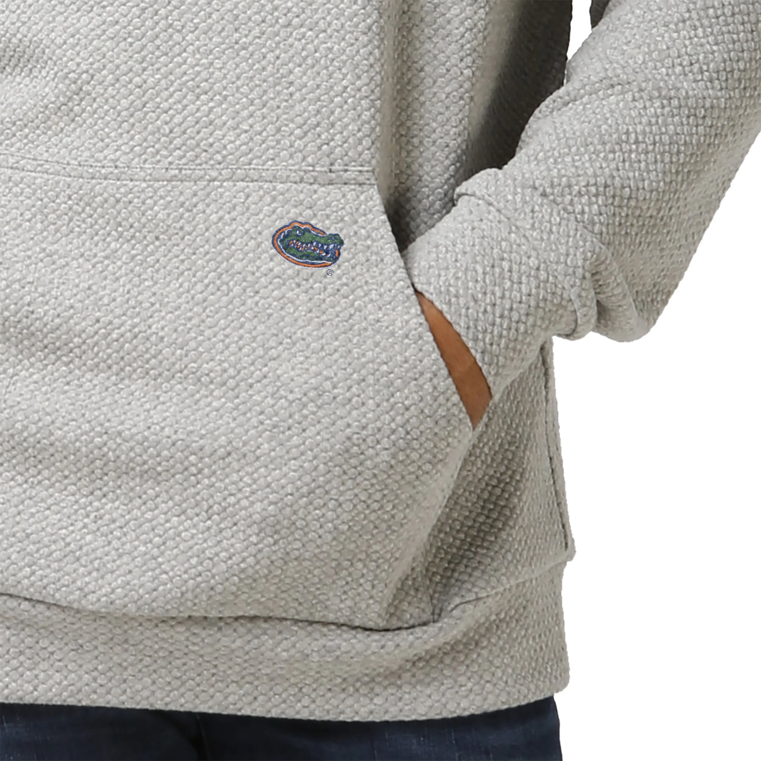 Florida Gators NCAA Mens Gray Woven Hoodie - Image 3