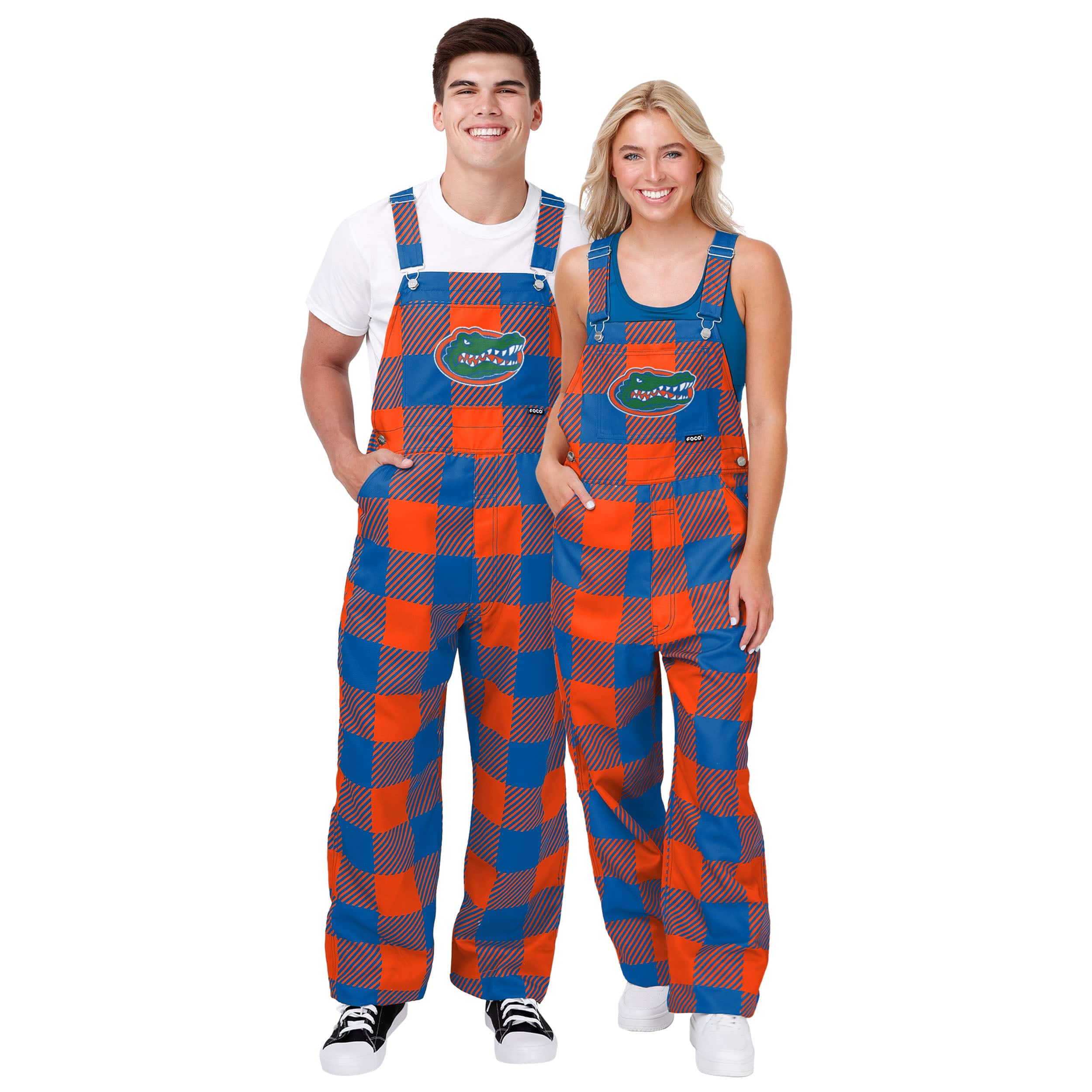Florida Gators NCAA Mens Plaid Bib Overalls - Image 3